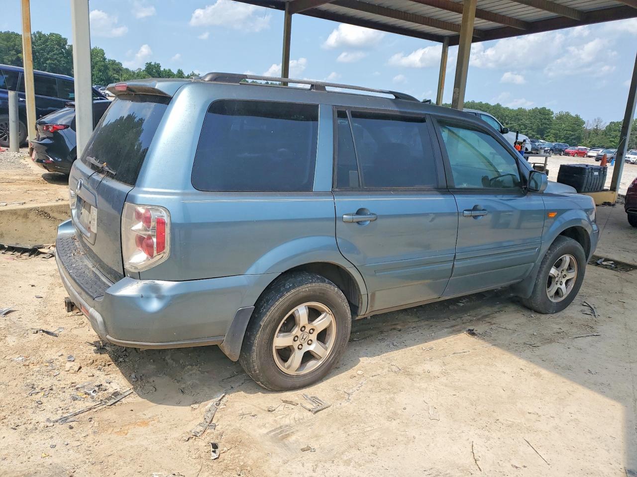 2008 Honda Pilot Exl Blue vin: 5FNYF28658B012731