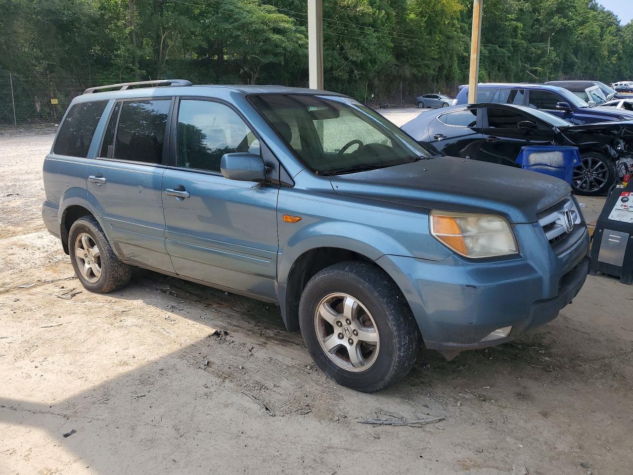 2008 Honda Pilot Exl Blue vin: 5FNYF28658B012731