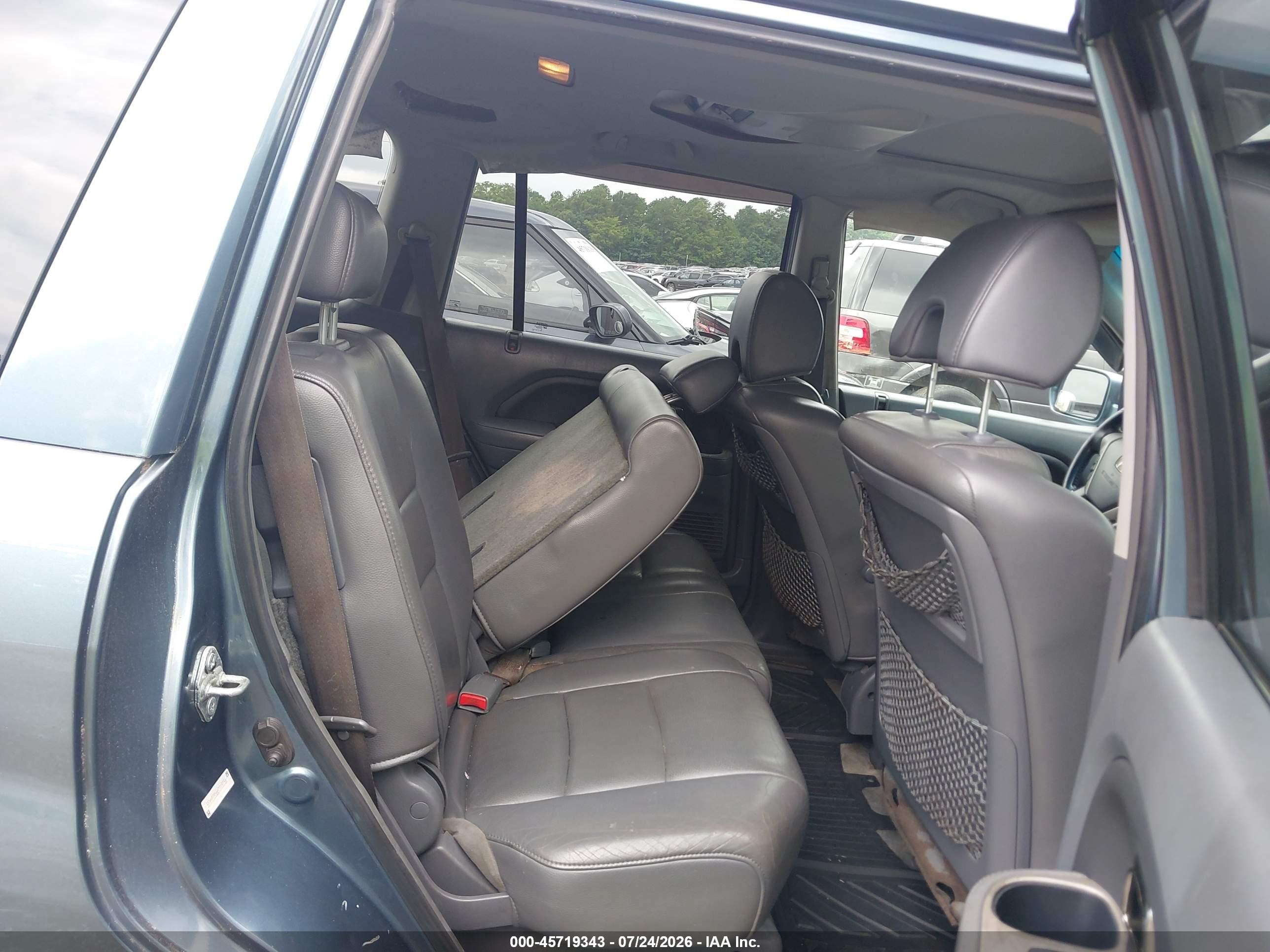 2006 Honda Pilot Ex-l Blue vin: 5FNYF28666B018356