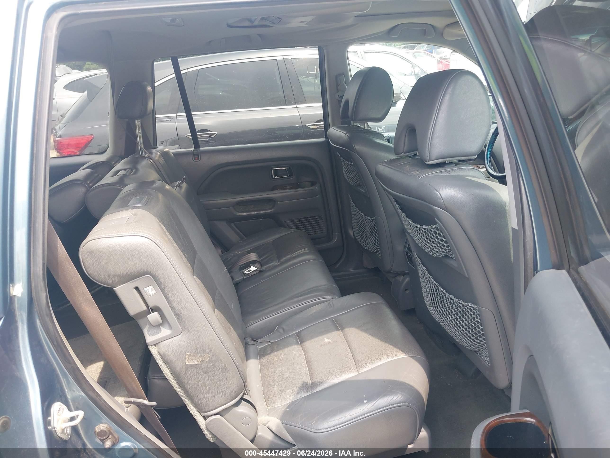 2007 Honda Pilot Ex-l Синий vin: 5FNYF28667B019315
