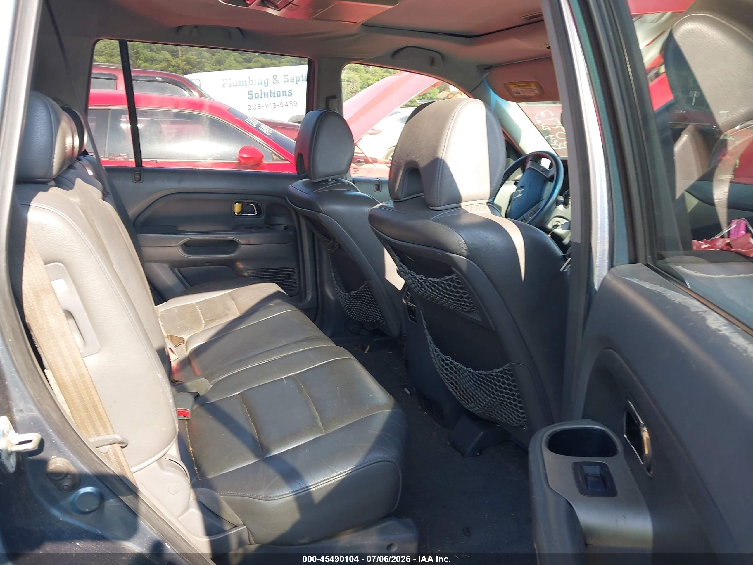 2007 Honda Pilot Ex-l Blue vin: 5FNYF28667B020772
