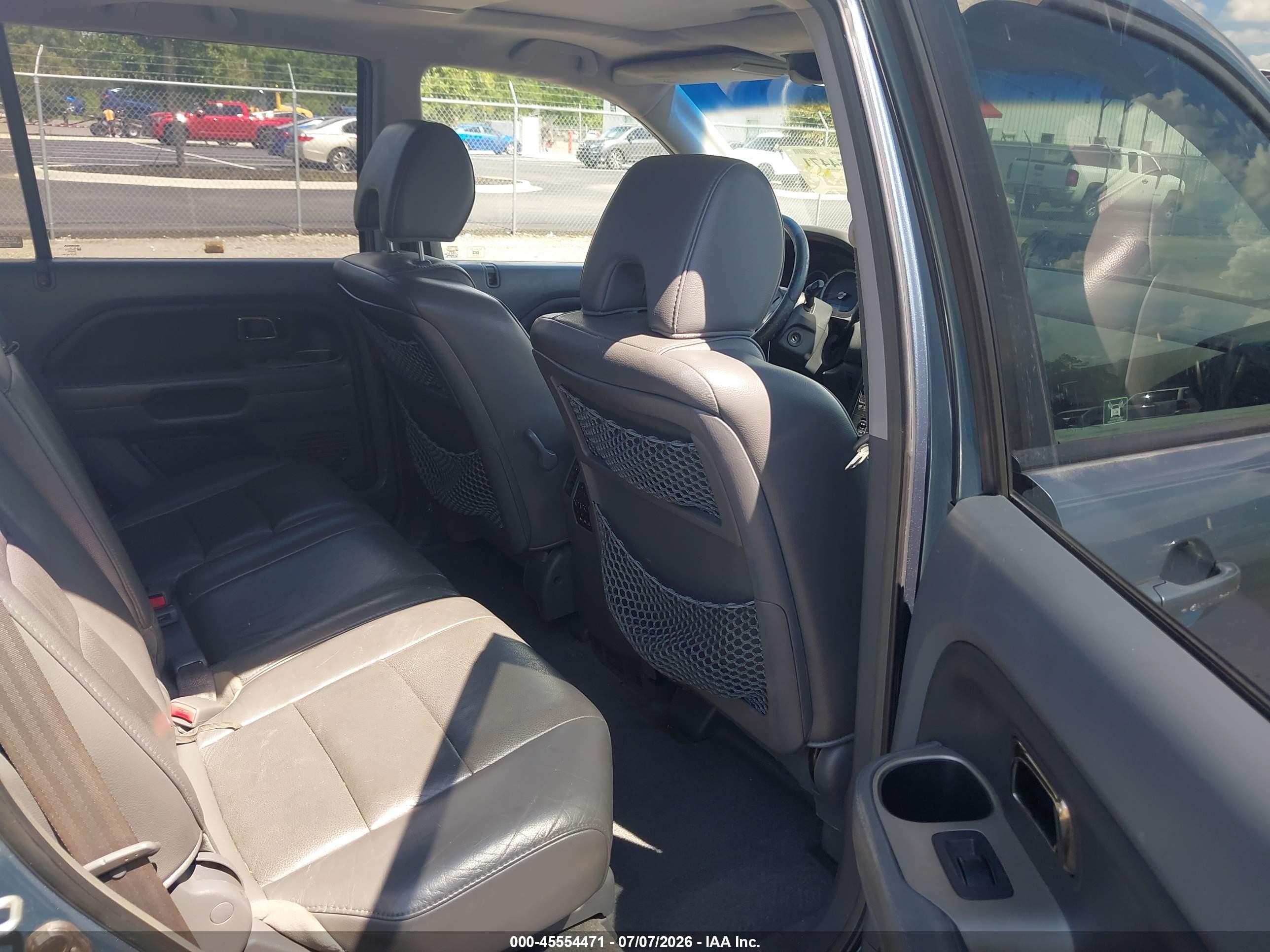 2008 Honda Pilot Ex-l Blue vin: 5FNYF28668B020448