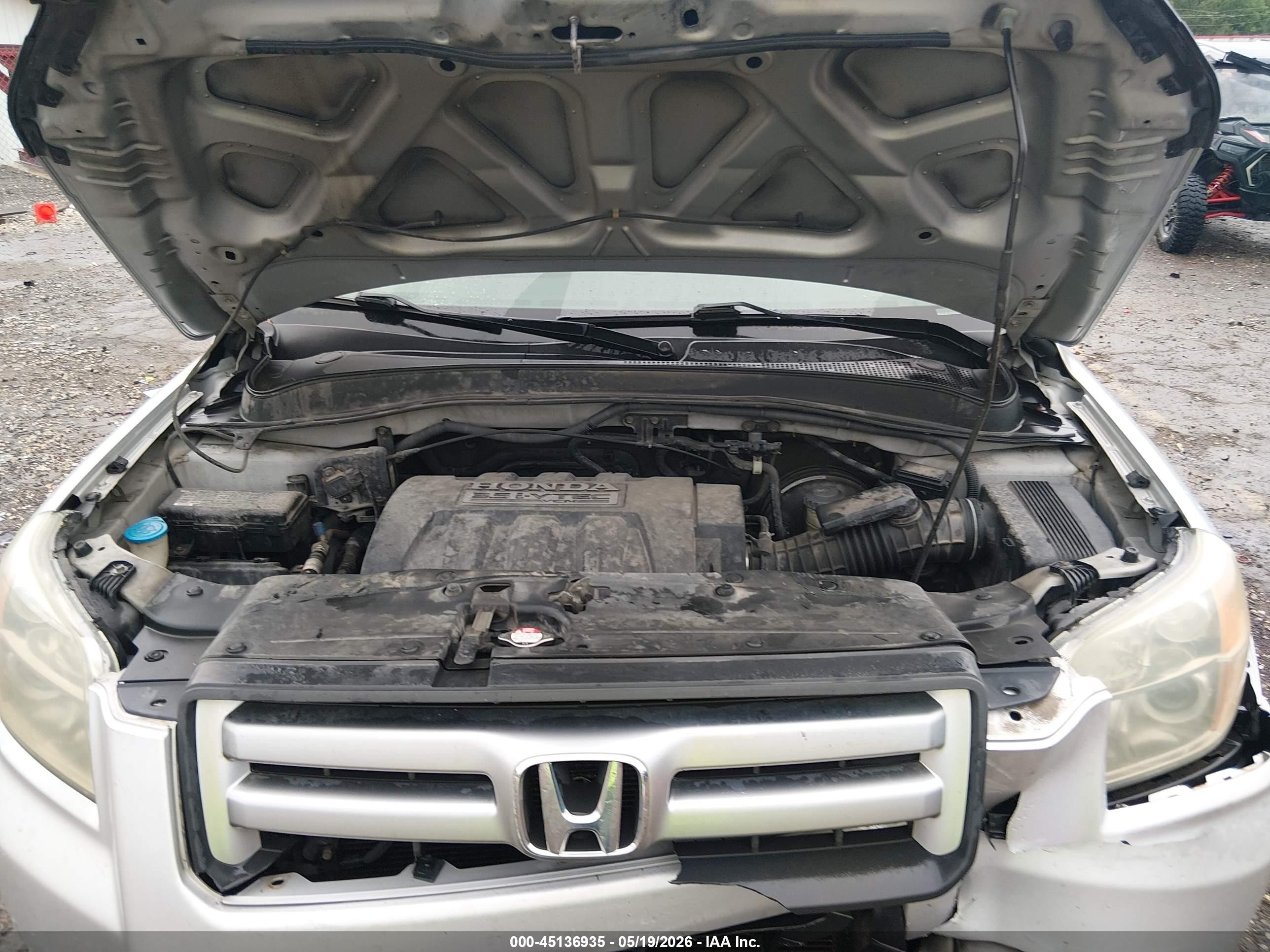 2006 Honda Pilot Ex-l Серебряный vin: 5FNYF28676B003977