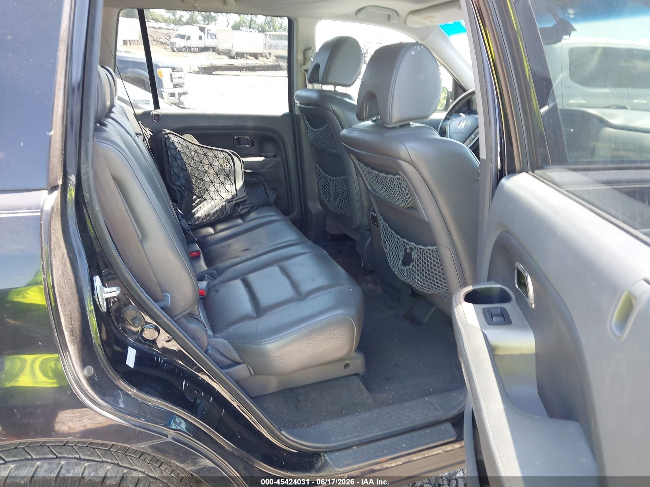 2007 Honda Pilot Ex-l Black vin: 5FNYF28677B011773