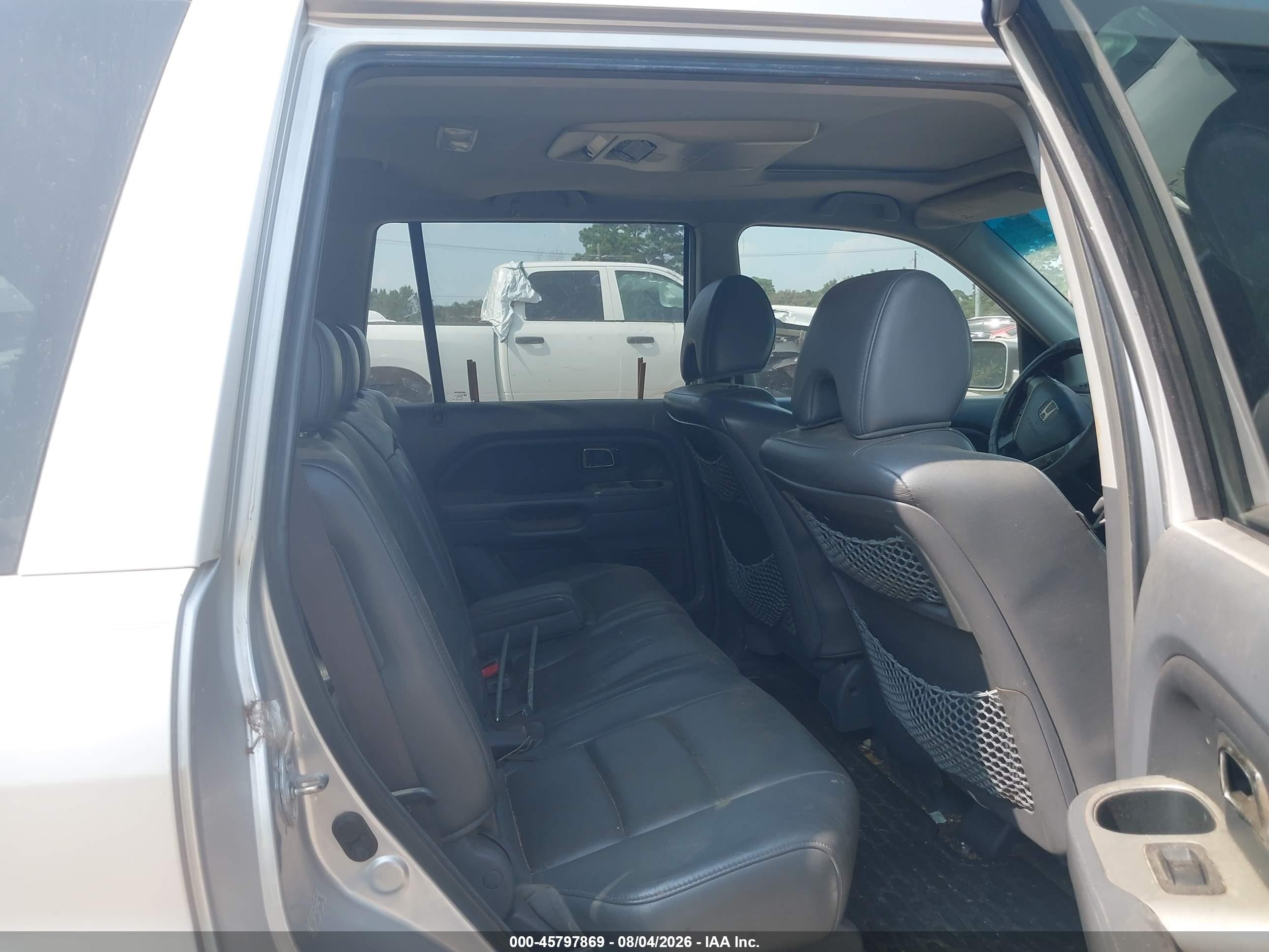 2007 Honda Pilot Ex-l Silver vin: 5FNYF28677B022580