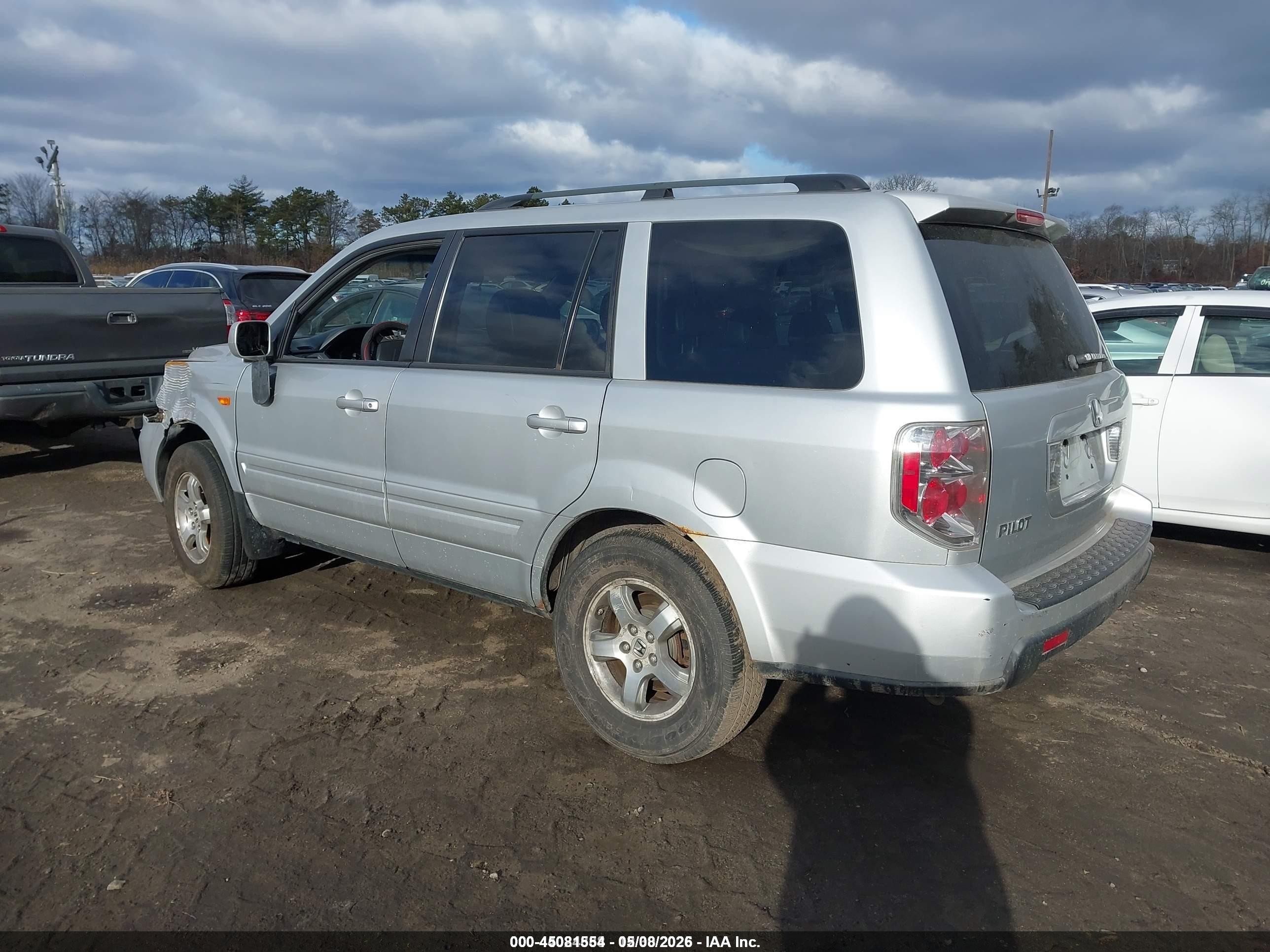 2006 Honda Pilot Ex-l Silver vin: 5FNYF28686B011859