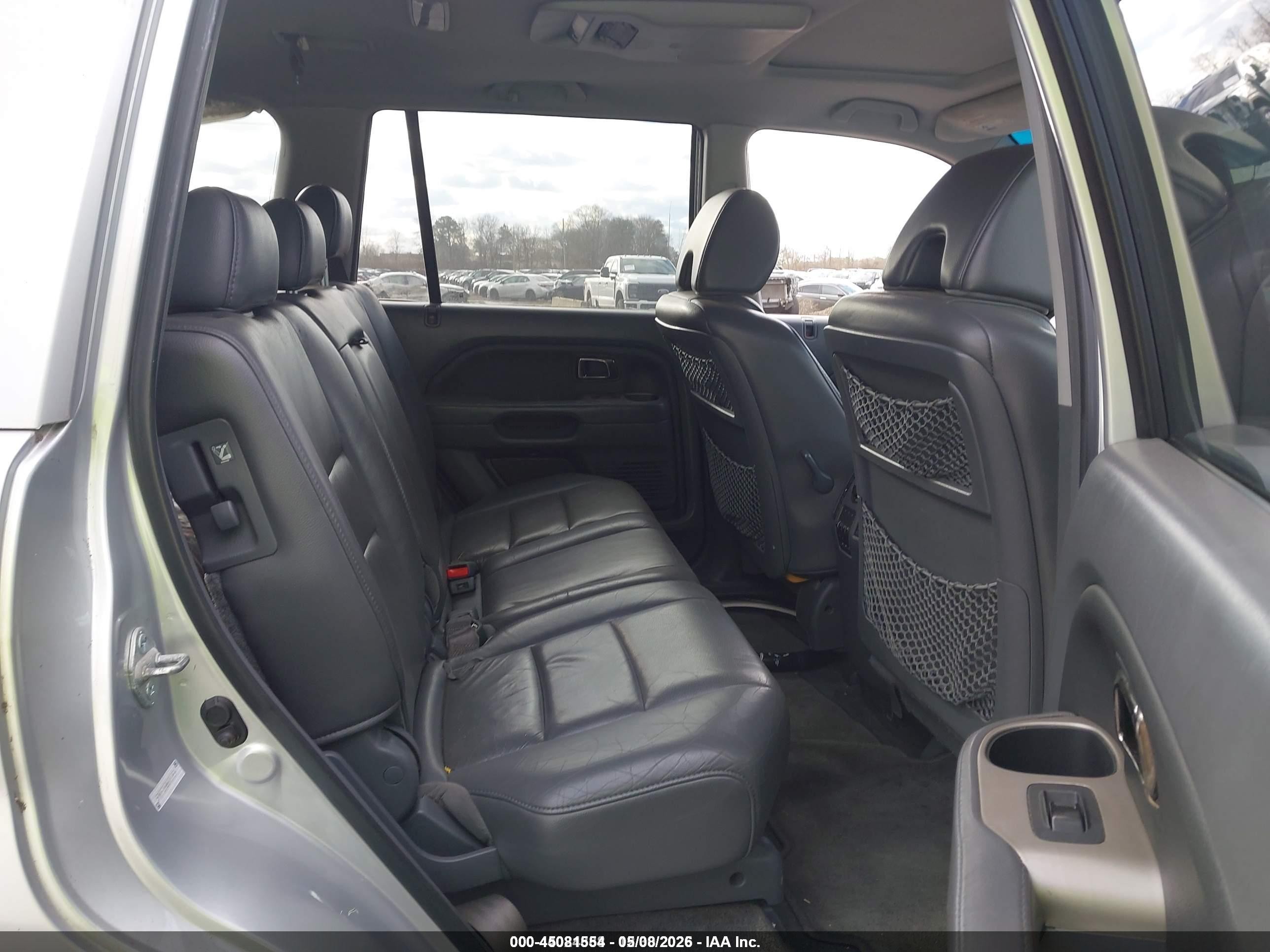 2006 Honda Pilot Ex-l Silver vin: 5FNYF28686B011859
