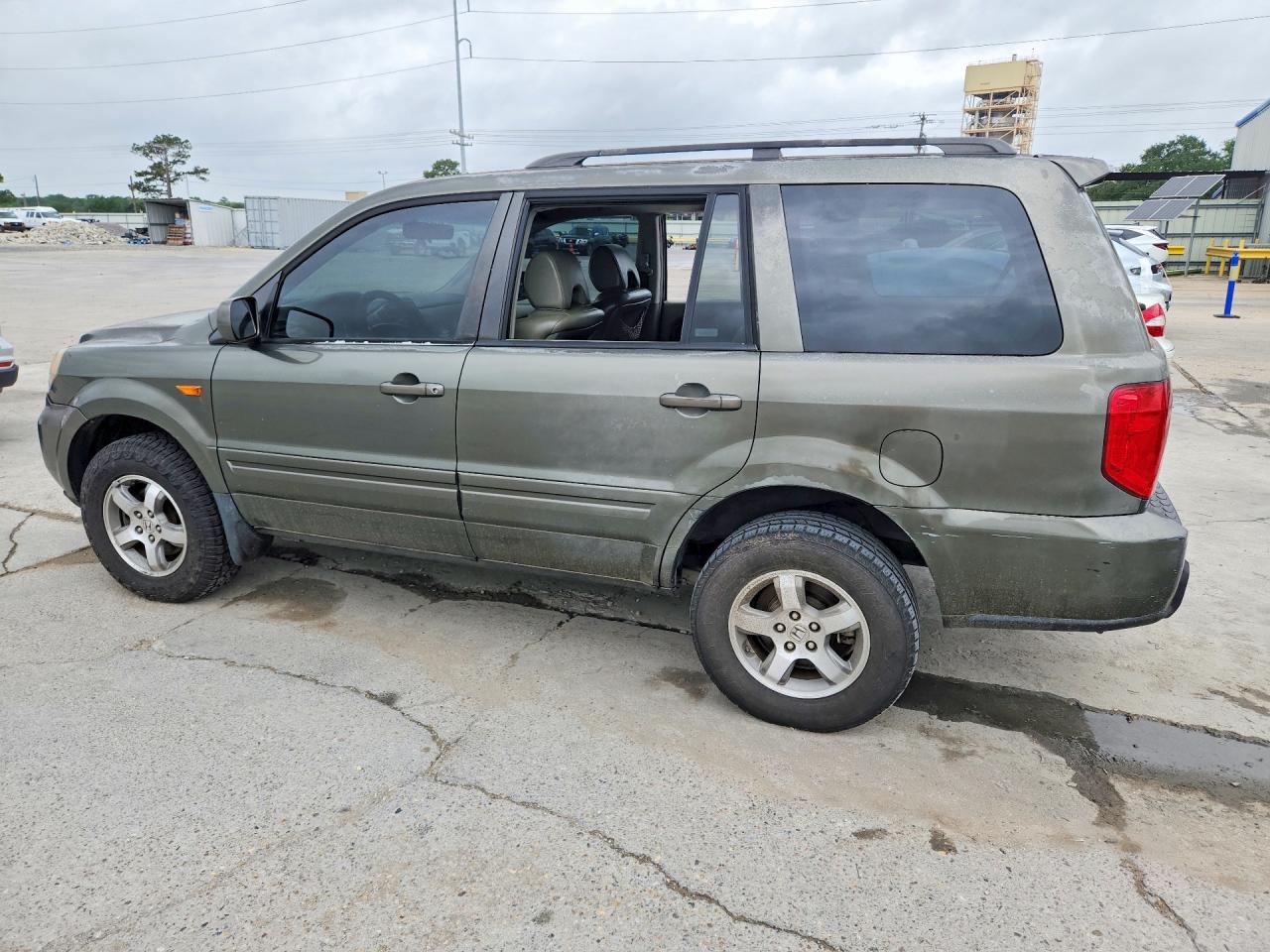 2006 Honda Pilot Ex Green vin: 5FNYF286X6B037976