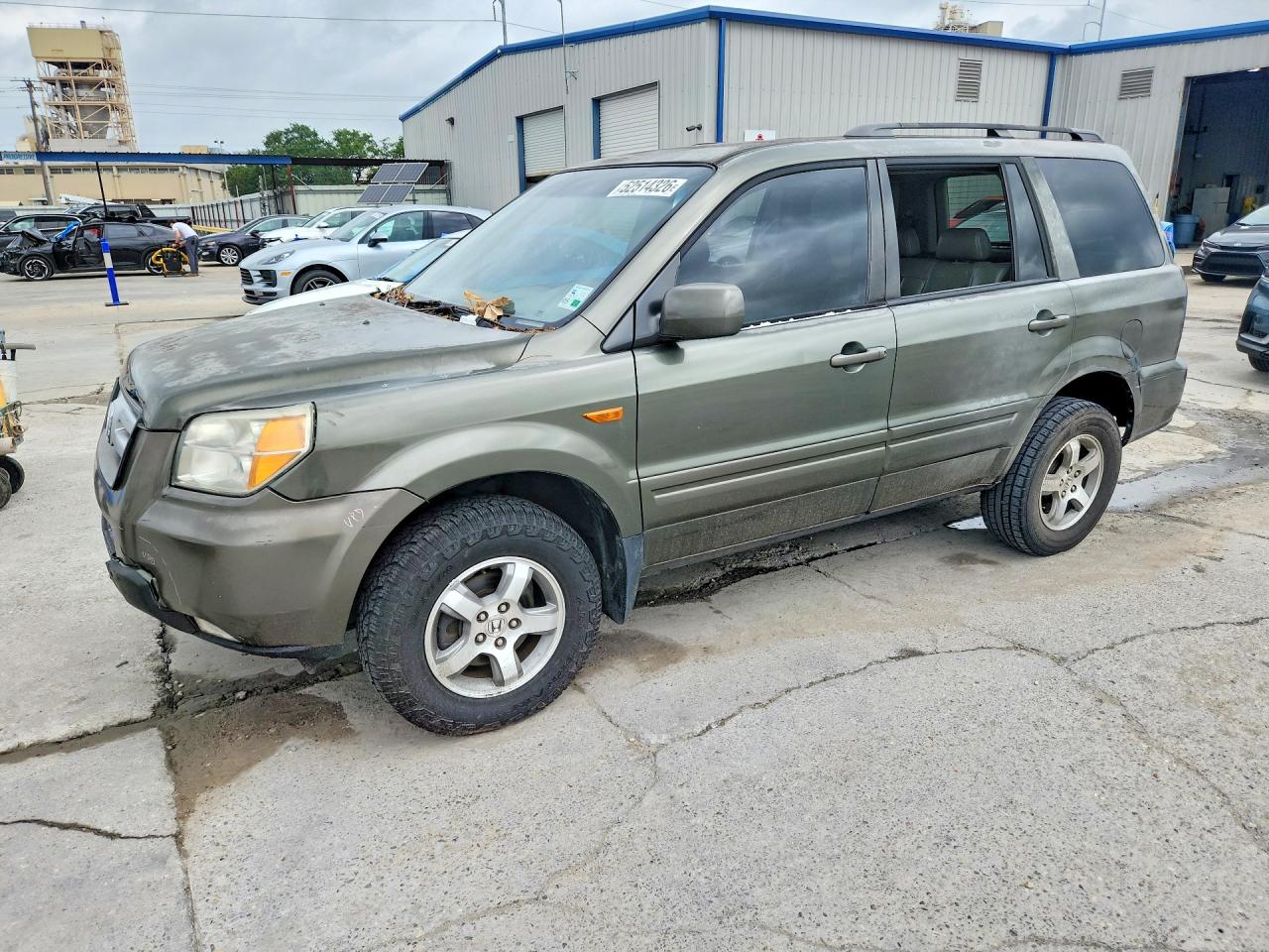2006 Honda Pilot Ex Green vin: 5FNYF286X6B037976