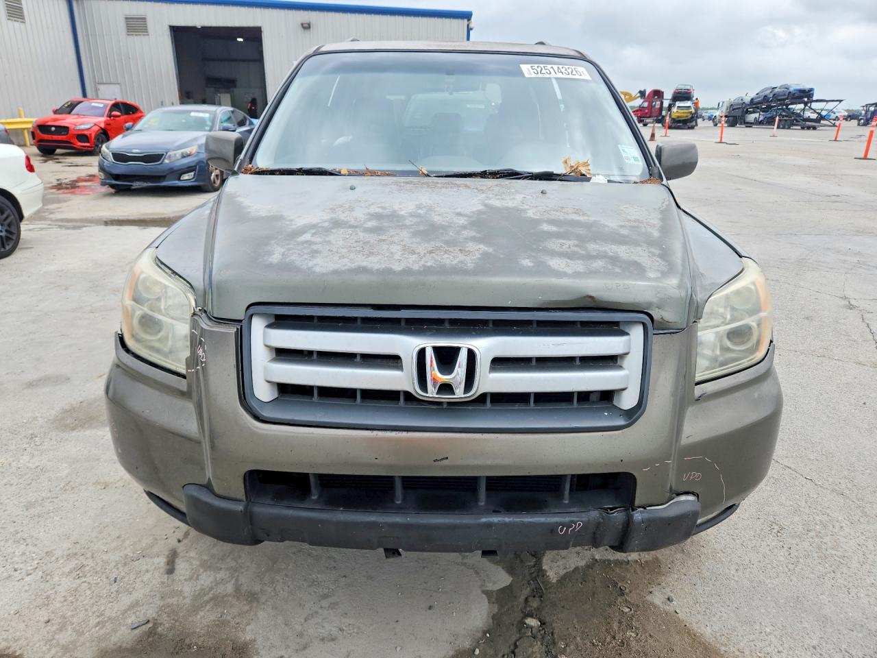 2006 Honda Pilot Ex Green vin: 5FNYF286X6B037976