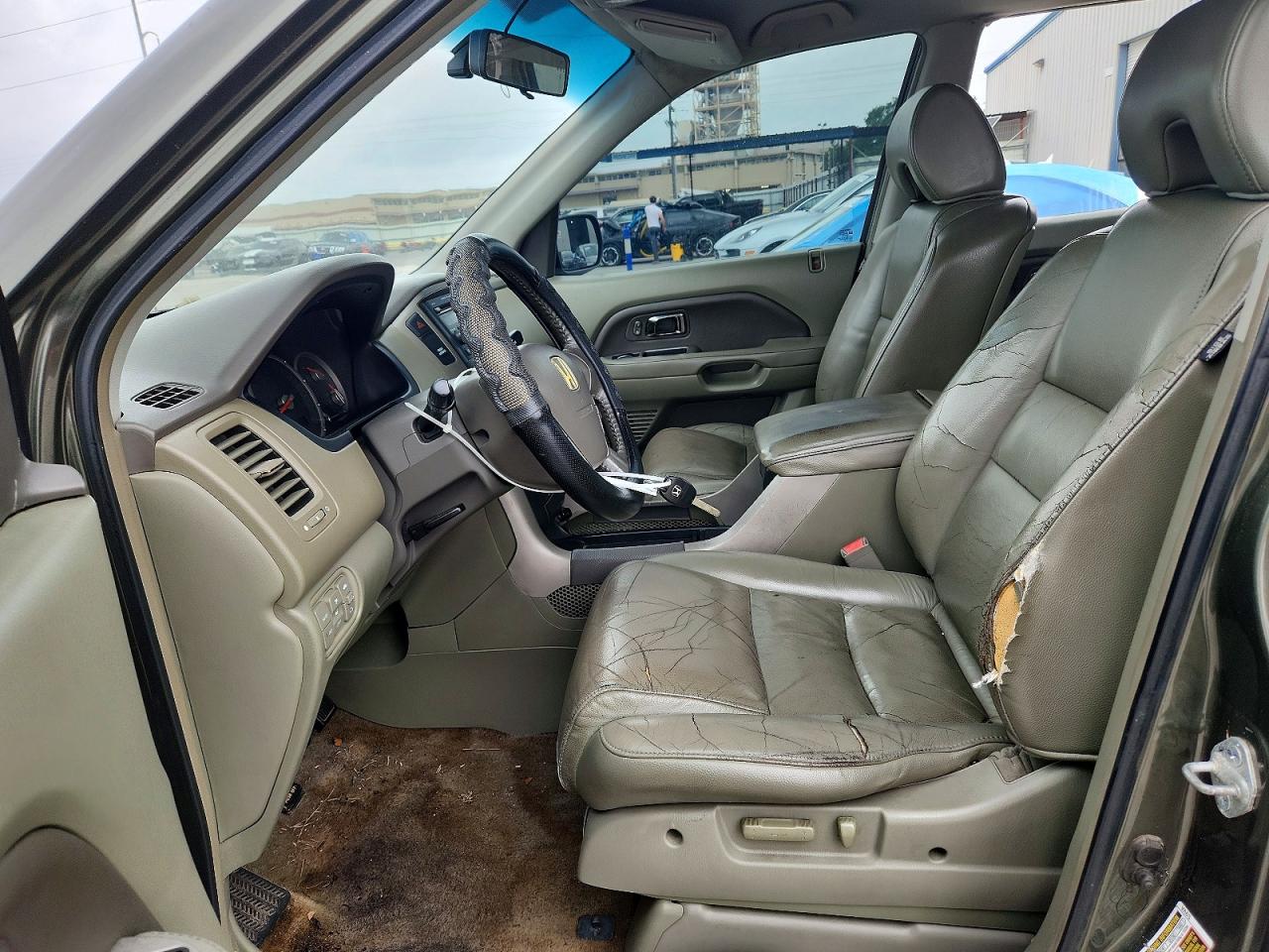 2006 Honda Pilot Ex Green vin: 5FNYF286X6B037976