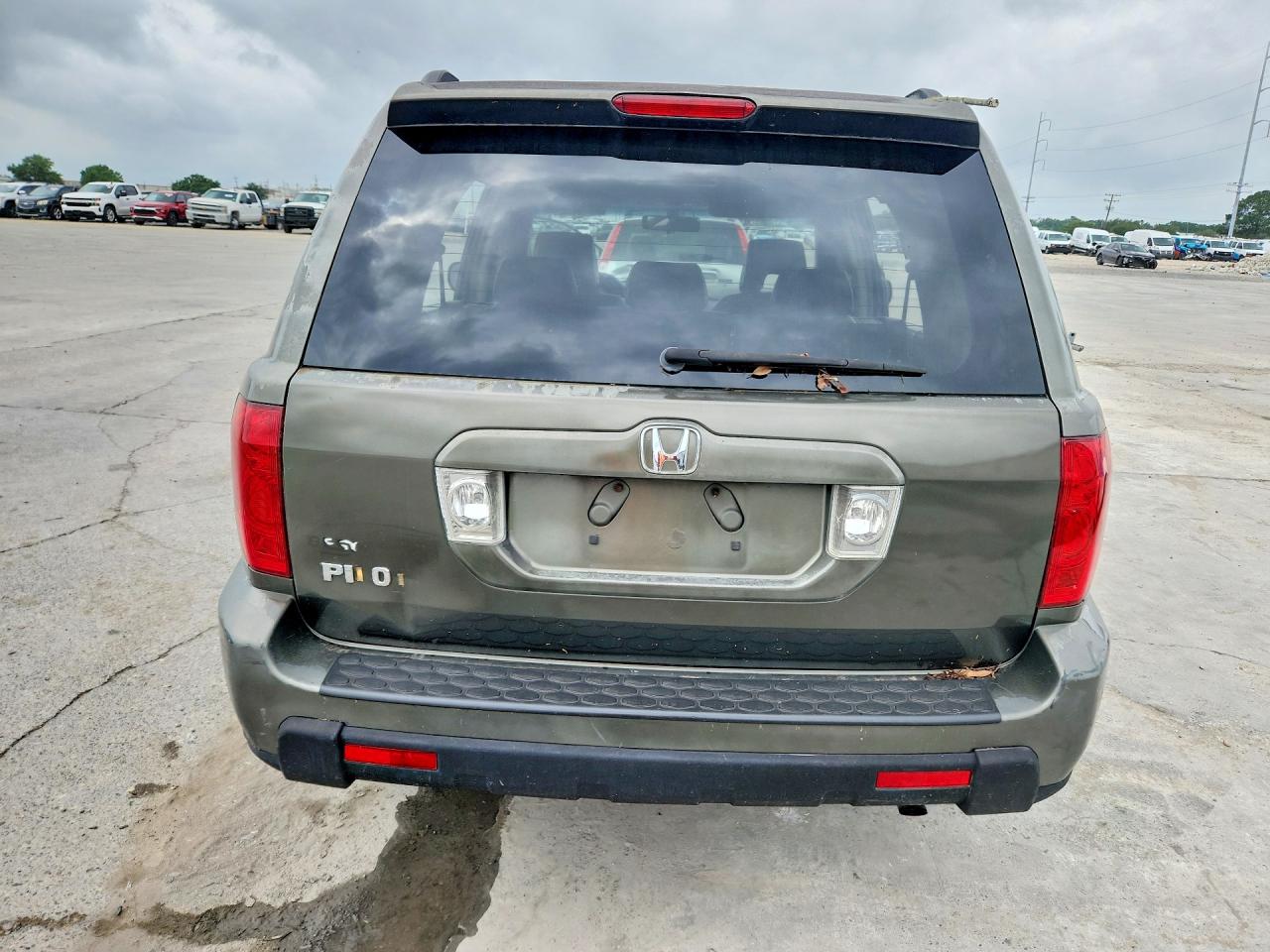 2006 Honda Pilot Ex Green vin: 5FNYF286X6B037976