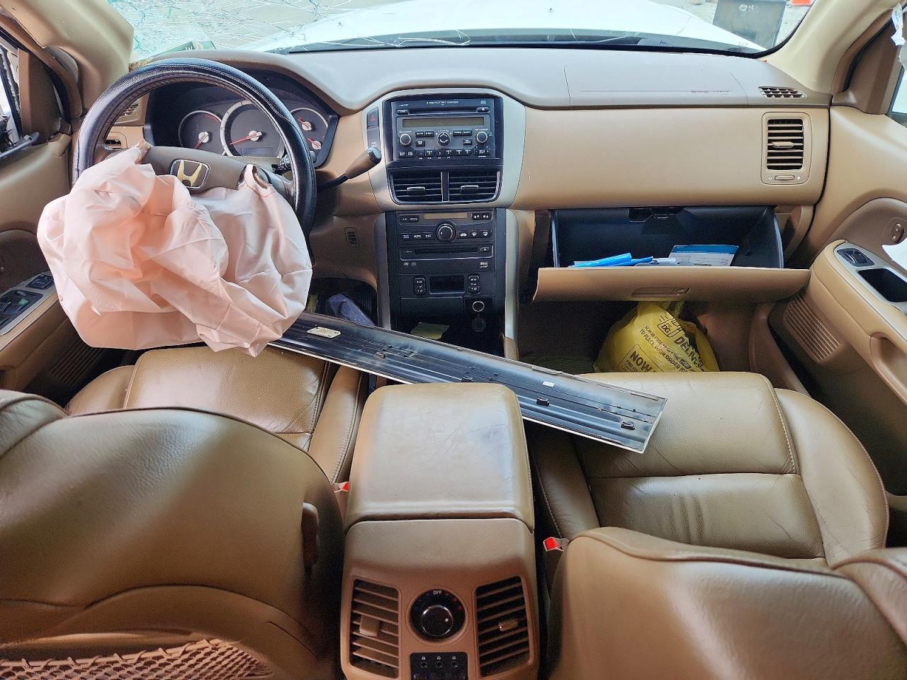 2007 Honda Pilot Exl White vin: 5FNYF286X7B014294