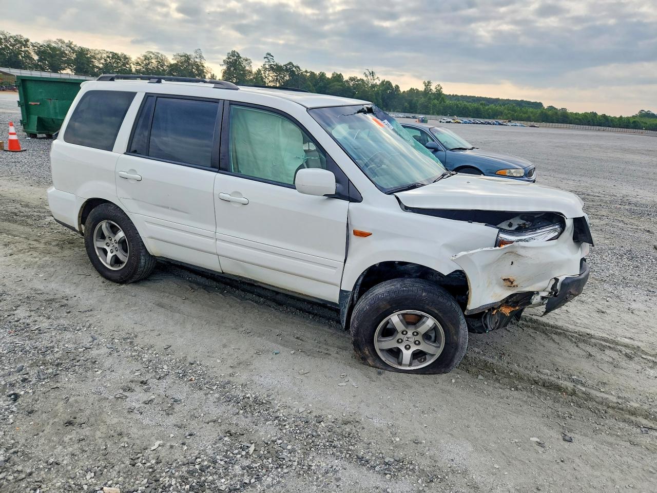 2007 Honda Pilot Exl White vin: 5FNYF286X7B014294