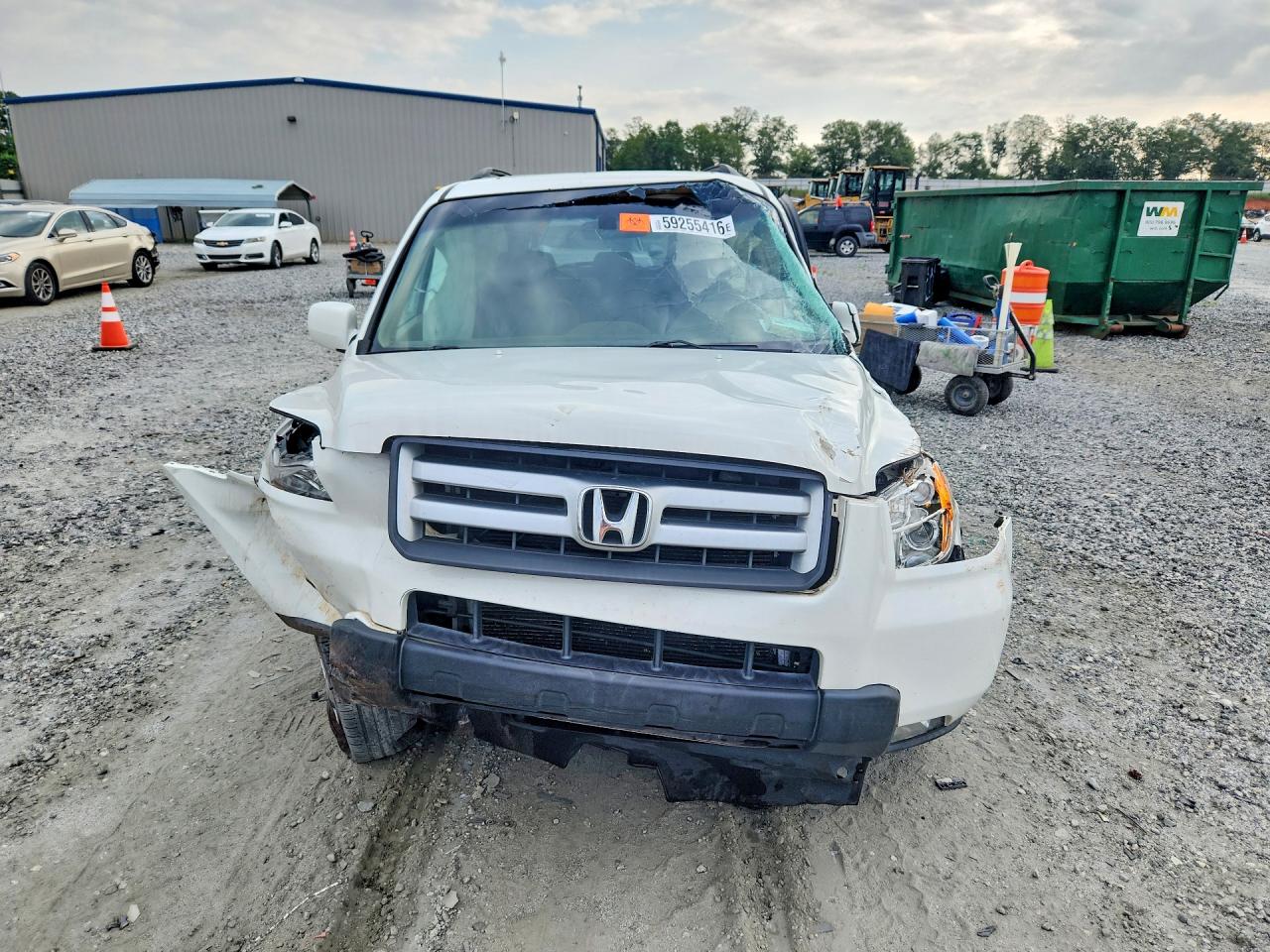 2007 Honda Pilot Exl White vin: 5FNYF286X7B014294
