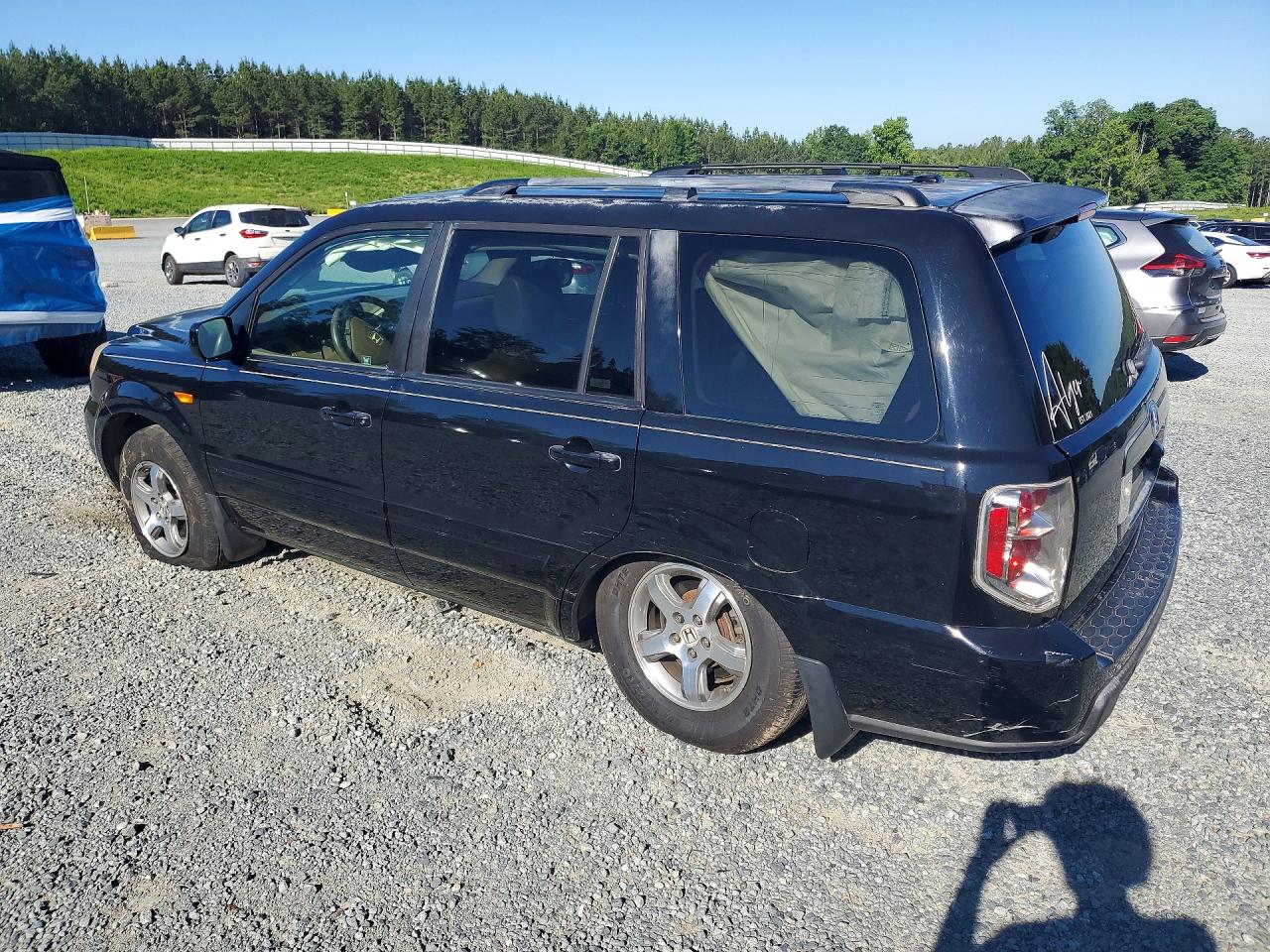 2007 Honda Pilot Exl Черный vin: 5FNYF28707B018461