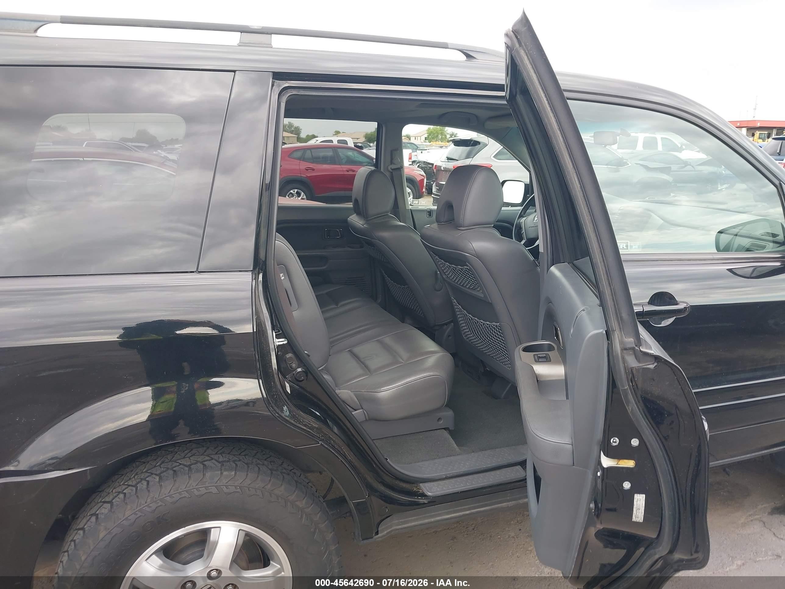 2008 Honda Pilot Ex-l Black vin: 5FNYF28708B001323