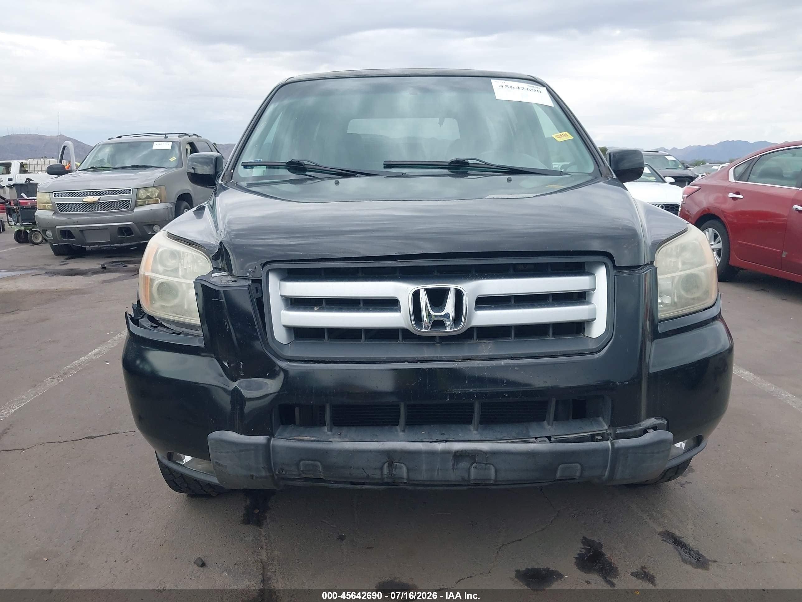 2008 Honda Pilot Ex-l Black vin: 5FNYF28708B001323