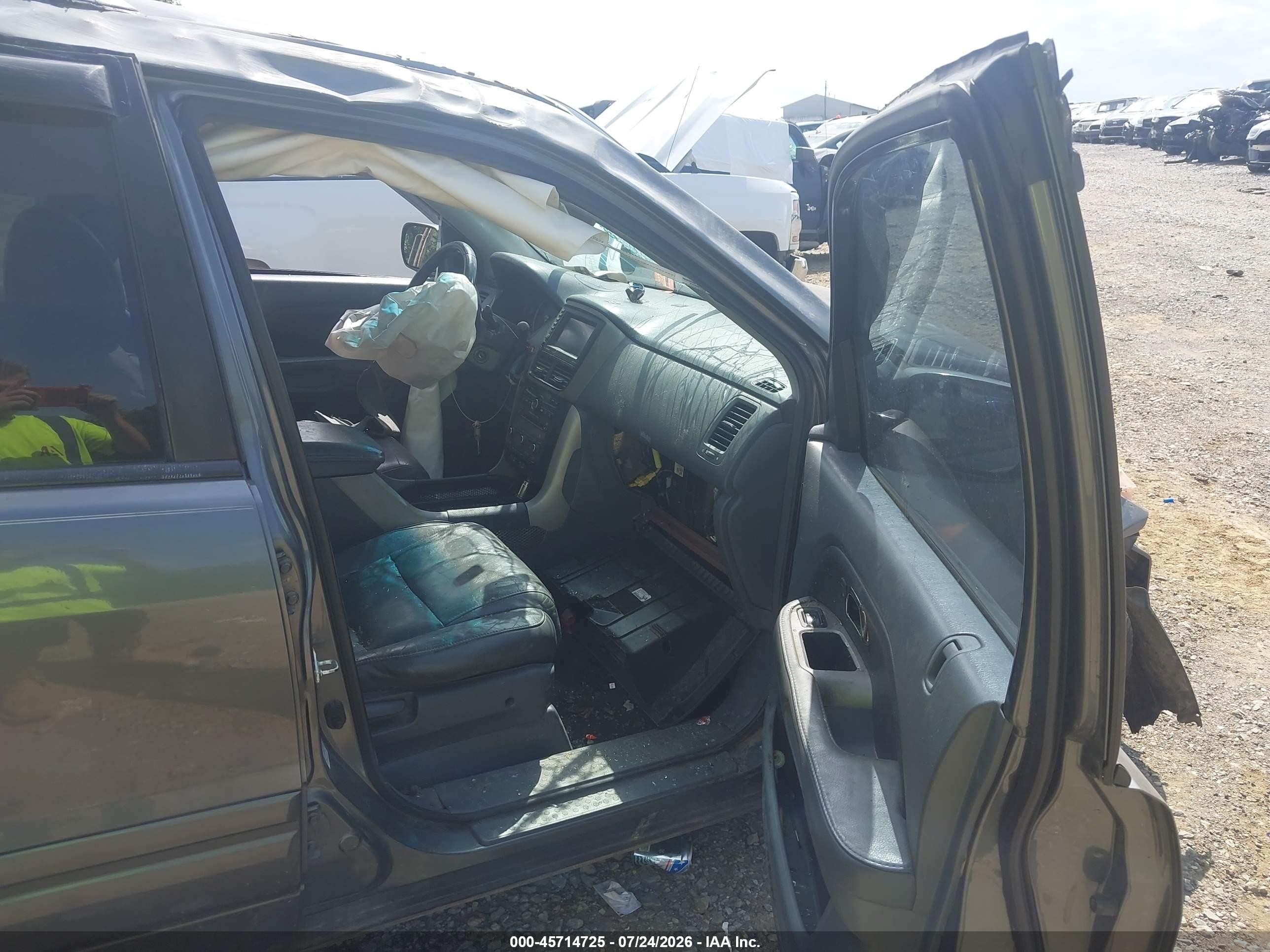 2008 Honda Pilot Ex-l Серый vin: 5FNYF28718B029132
