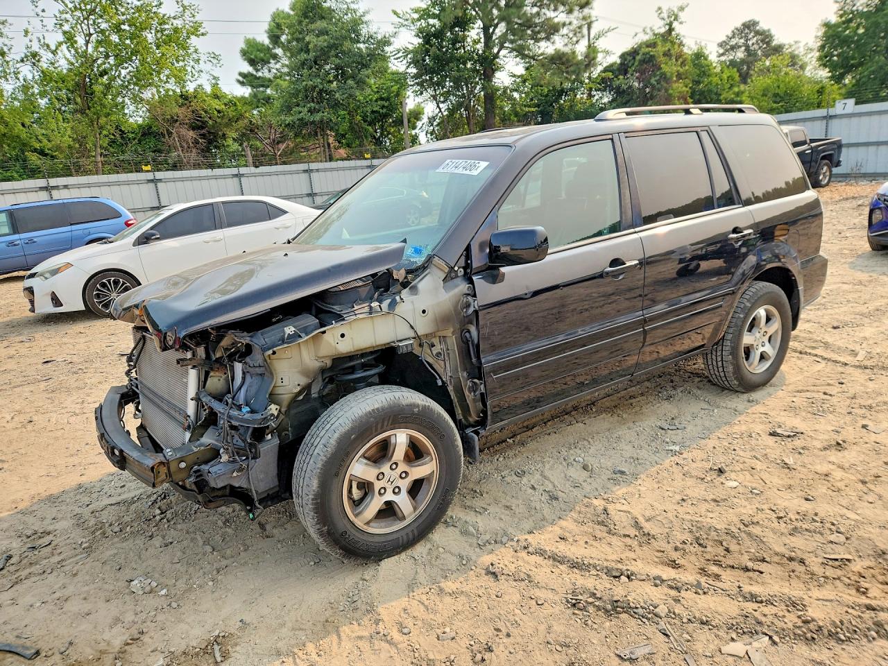 2007 Honda Pilot Exl Black vin: 5FNYF28727B003217
