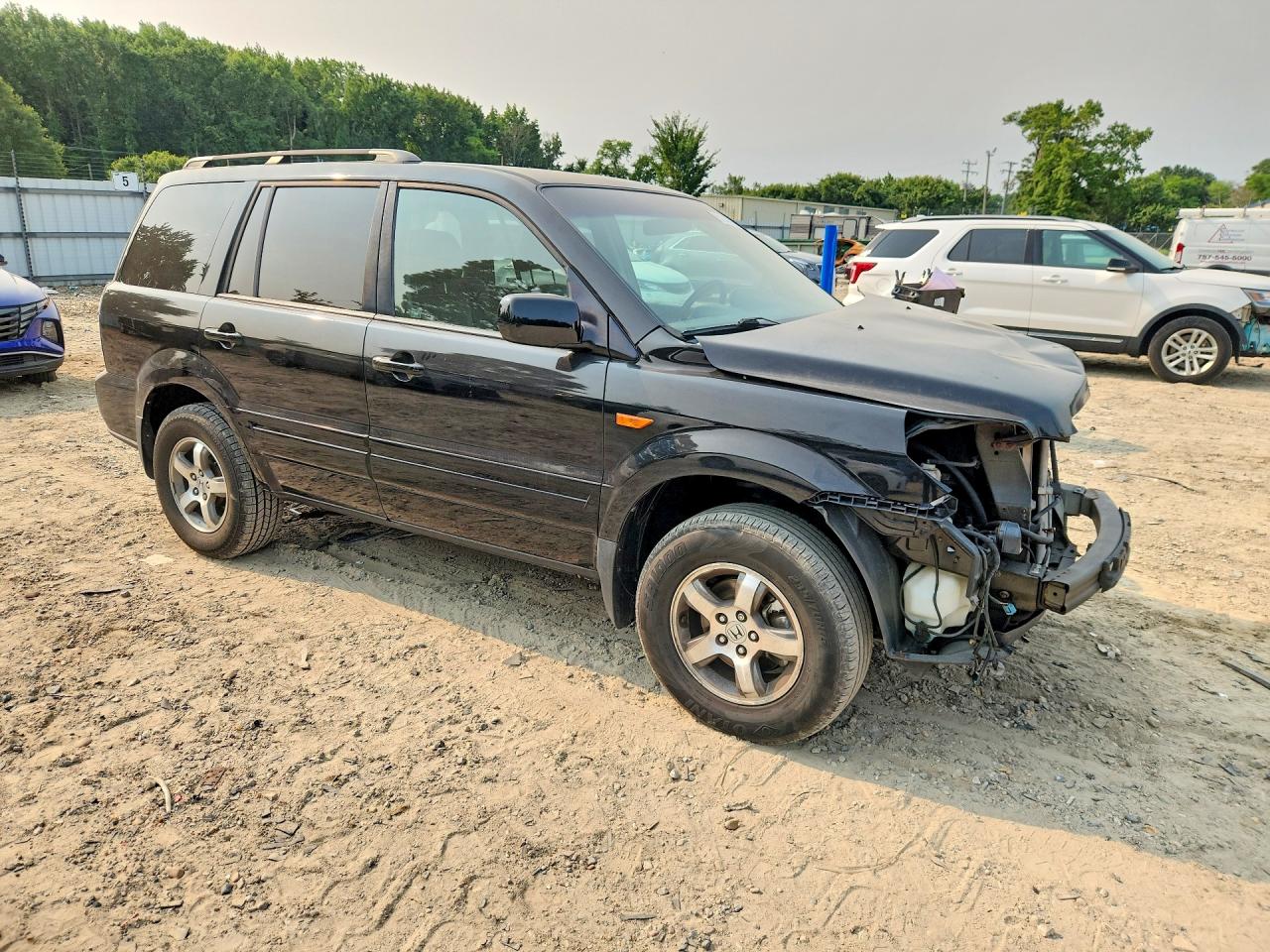 2007 Honda Pilot Exl Black vin: 5FNYF28727B003217