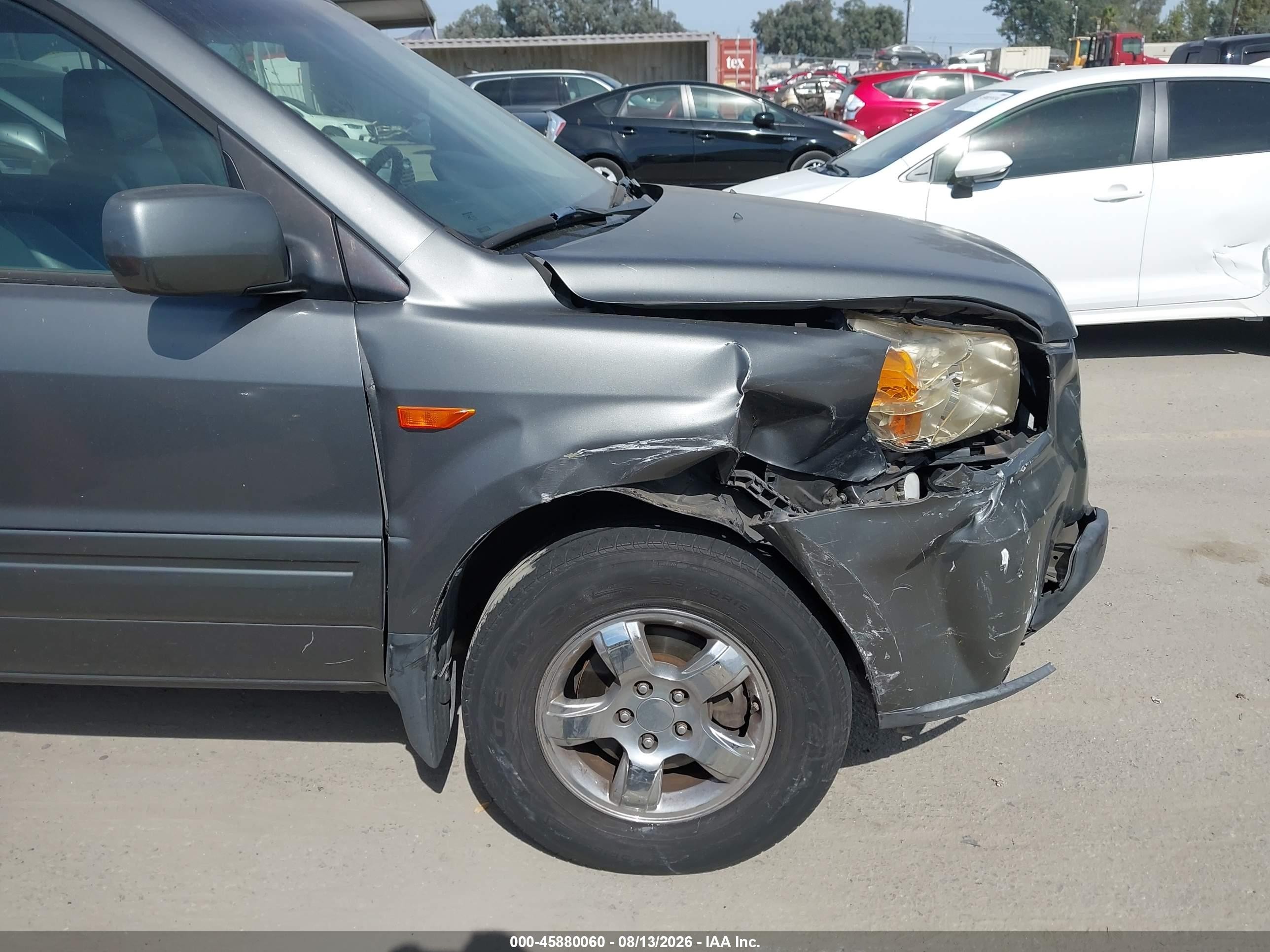 2007 Honda Pilot Ex-l Gray vin: 5FNYF28727B007428