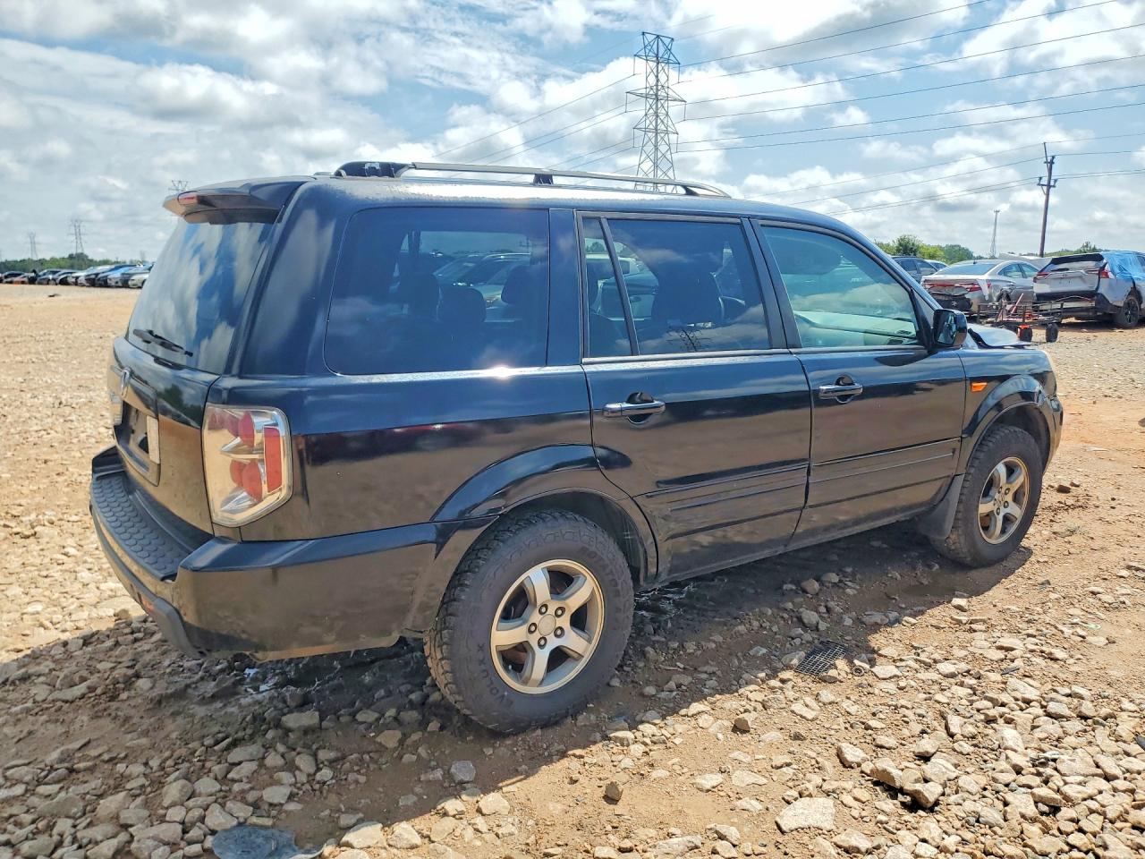 2007 Honda Pilot Exl Black vin: 5FNYF28727B007803