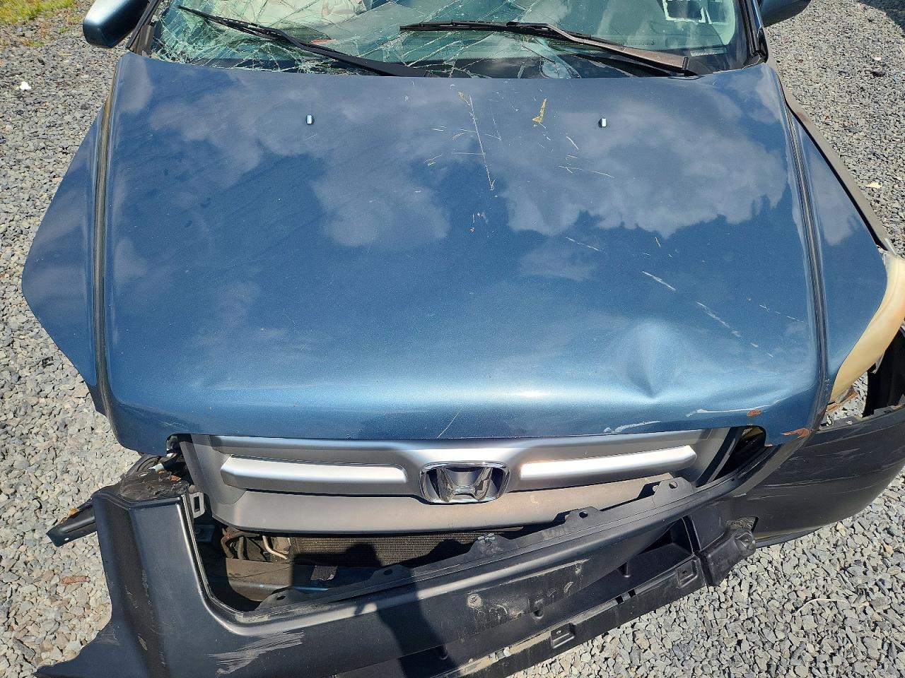 2007 Honda Pilot Exl Blue vin: 5FNYF28727B017361