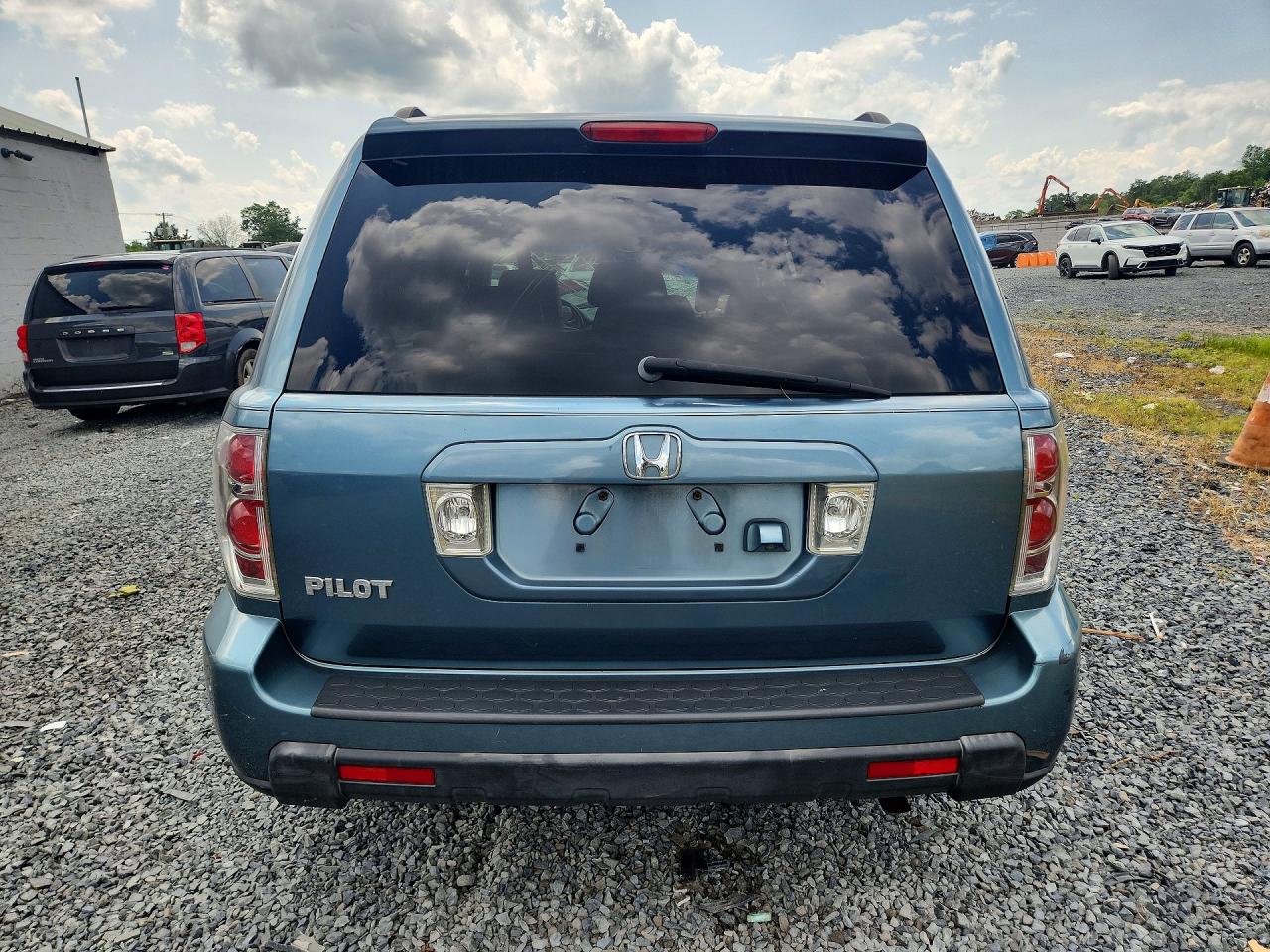 2007 Honda Pilot Exl Blue vin: 5FNYF28727B017361