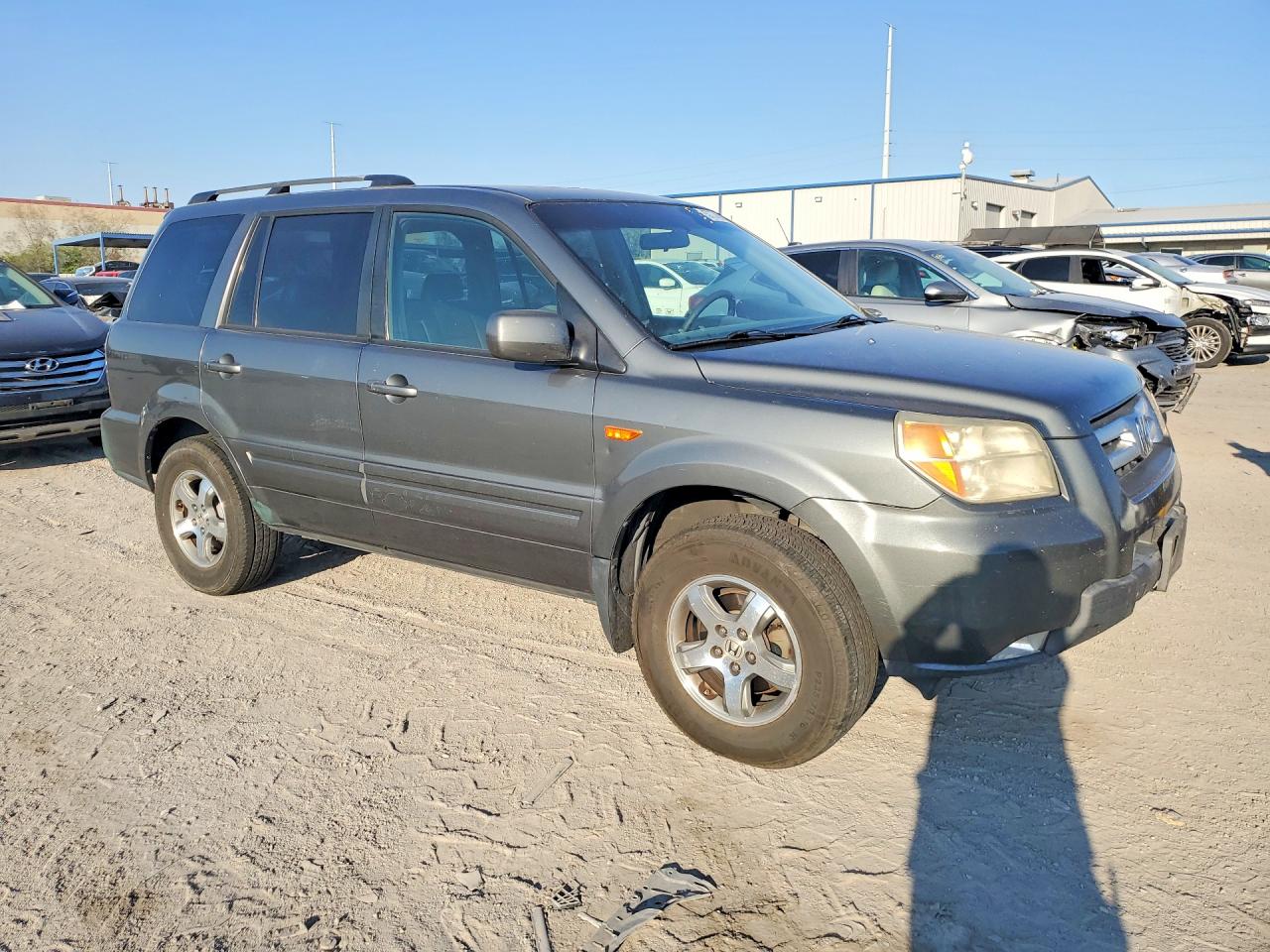 2007 Honda Pilot Exl Зеленый vin: 5FNYF28727B043085