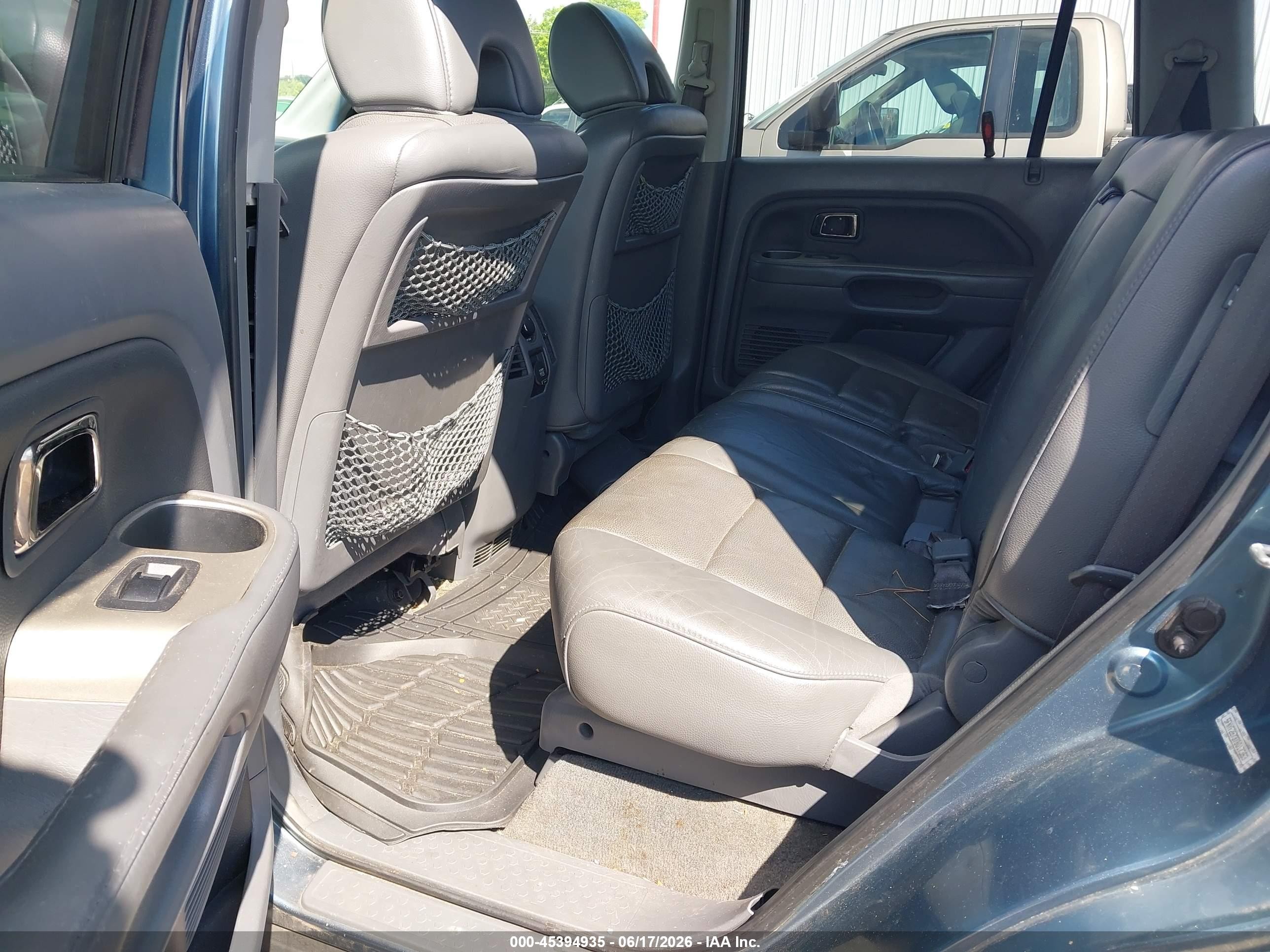 2007 Honda Pilot Ex-l Light Blue vin: 5FNYF28737B017353