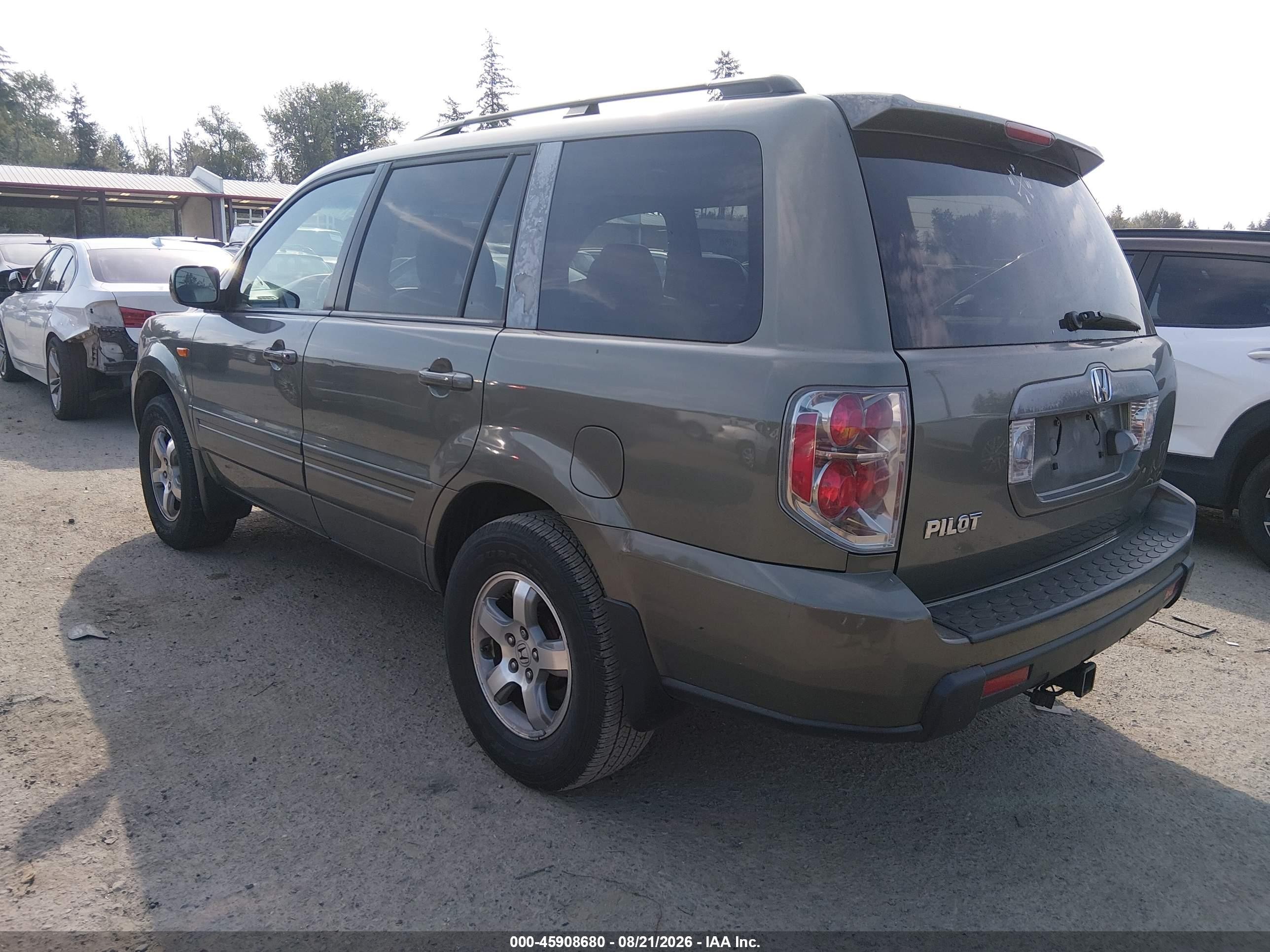 2008 Honda Pilot Ex-l Зеленый vin: 5FNYF28738B008315
