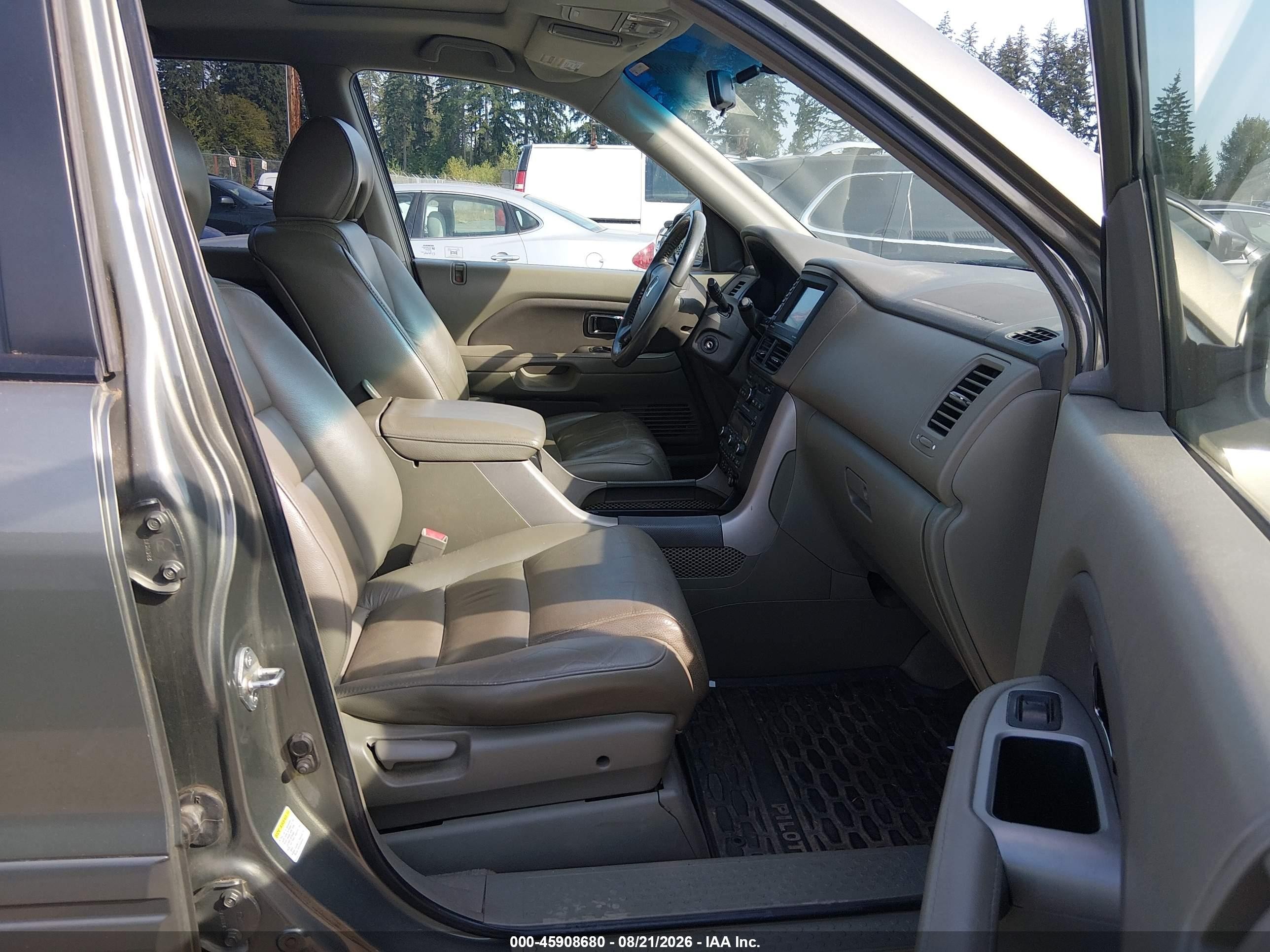 2008 Honda Pilot Ex-l Зеленый vin: 5FNYF28738B008315