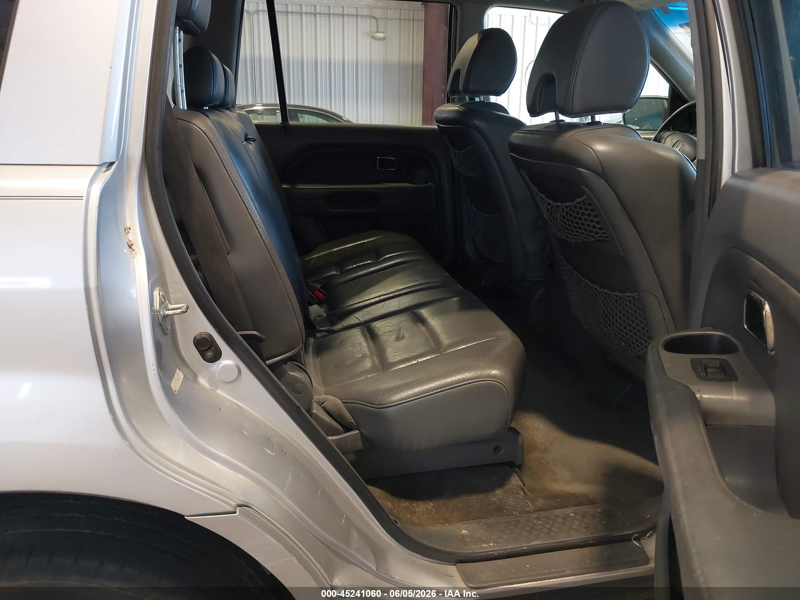 2006 Honda Pilot Ex-l Silver vin: 5FNYF28746B022527