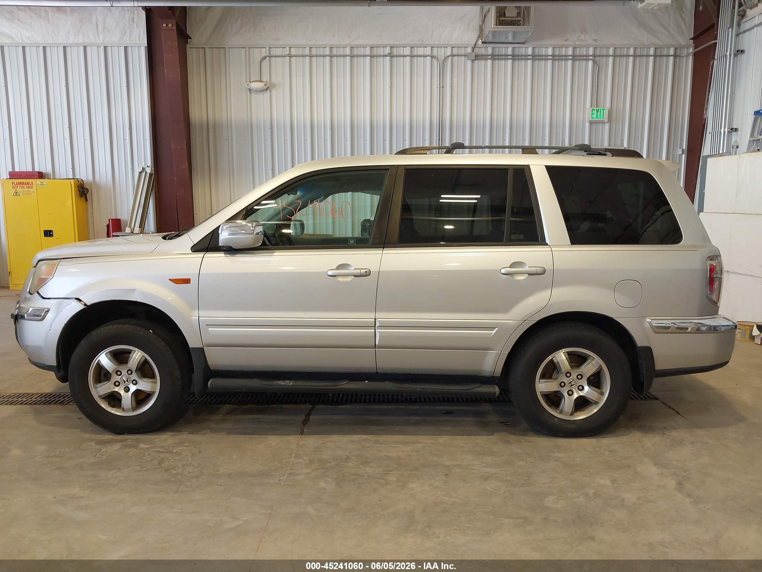 2006 Honda Pilot Ex-l Silver vin: 5FNYF28746B022527