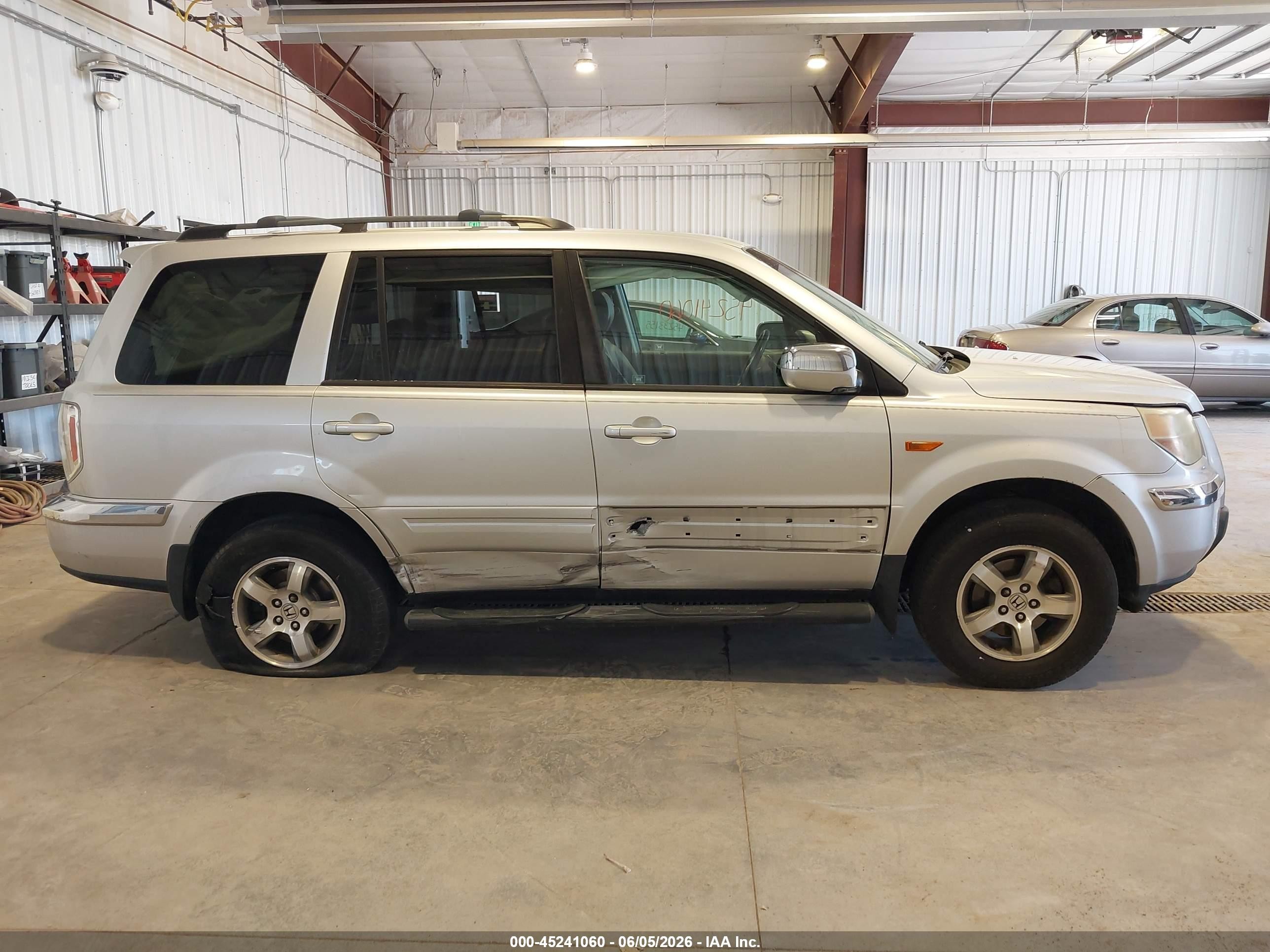 2006 Honda Pilot Ex-l Silver vin: 5FNYF28746B022527