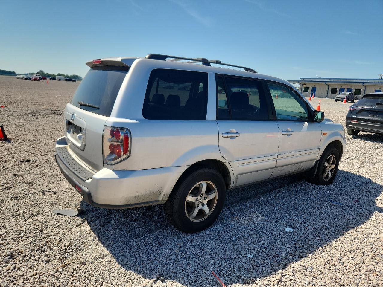 2006 Honda Pilot Ex Silver vin: 5FNYF28746B035195