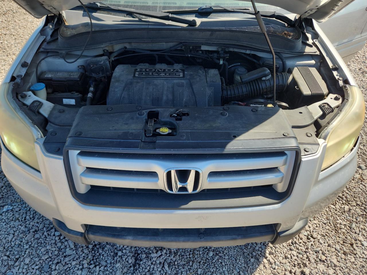 2006 Honda Pilot Ex Silver vin: 5FNYF28746B035195