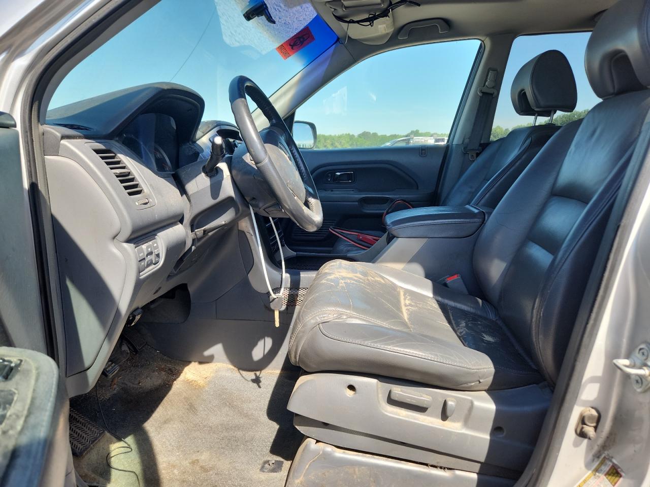 2006 Honda Pilot Ex Silver vin: 5FNYF28746B035195