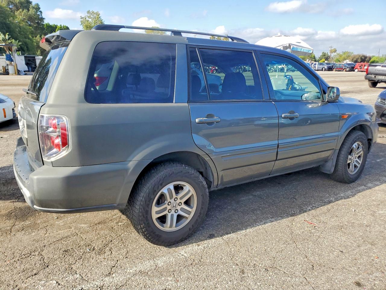 2007 Honda Pilot Exl Gray vin: 5FNYF28747B023386