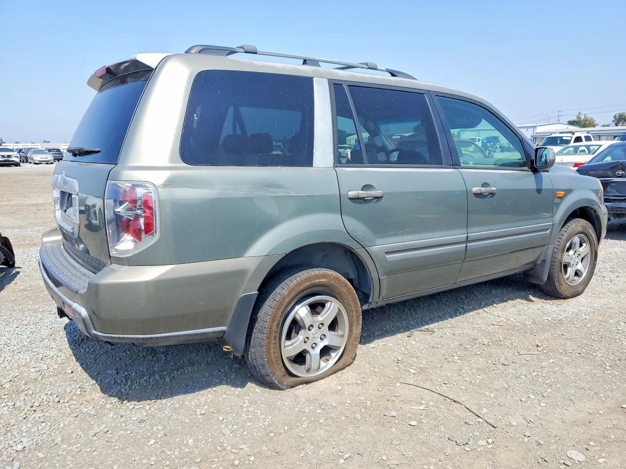 2007 Honda Pilot Exl Green vin: 5FNYF28747B045002