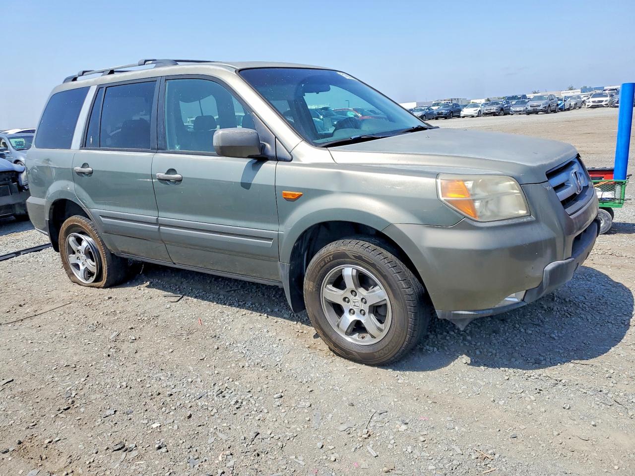 2007 Honda Pilot Exl Green vin: 5FNYF28747B045002