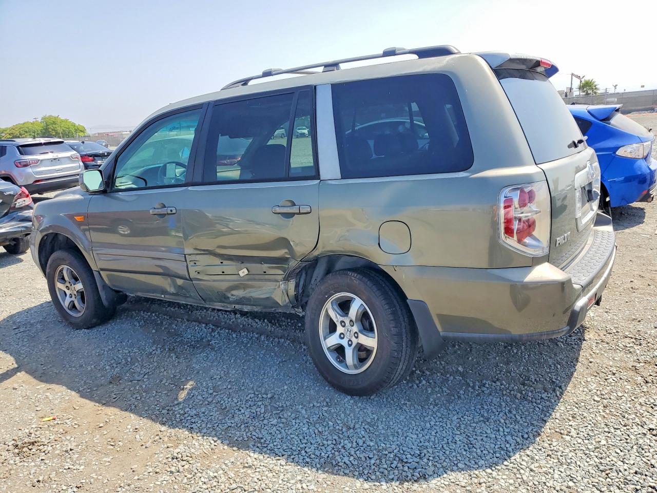 2007 Honda Pilot Exl Green vin: 5FNYF28747B045002