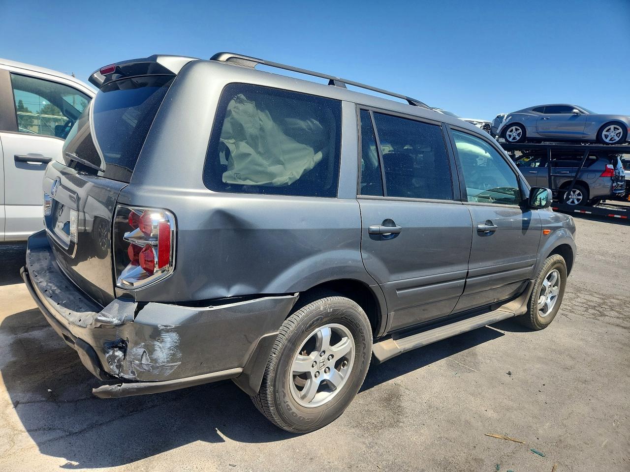 2008 Honda Pilot Exl Gray vin: 5FNYF28748B000840