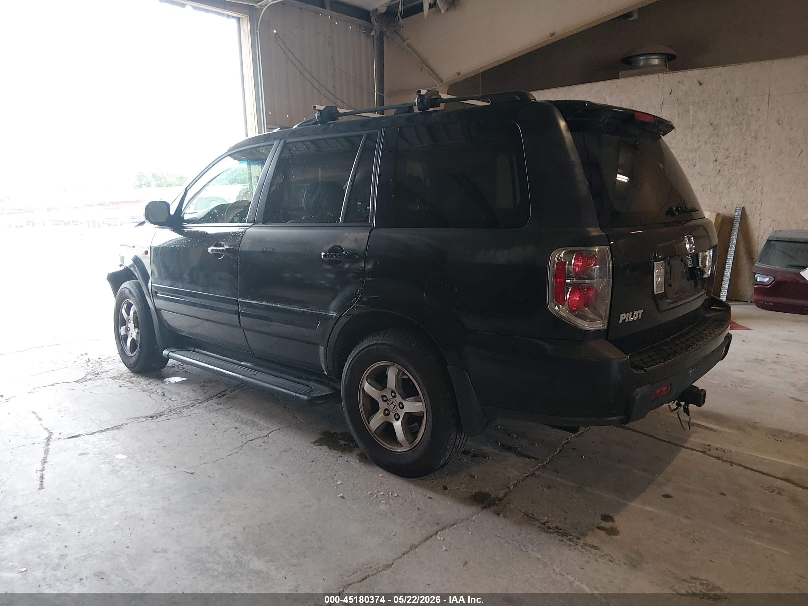2007 Honda Pilot Ex-l Black vin: 5FNYF28757B007083