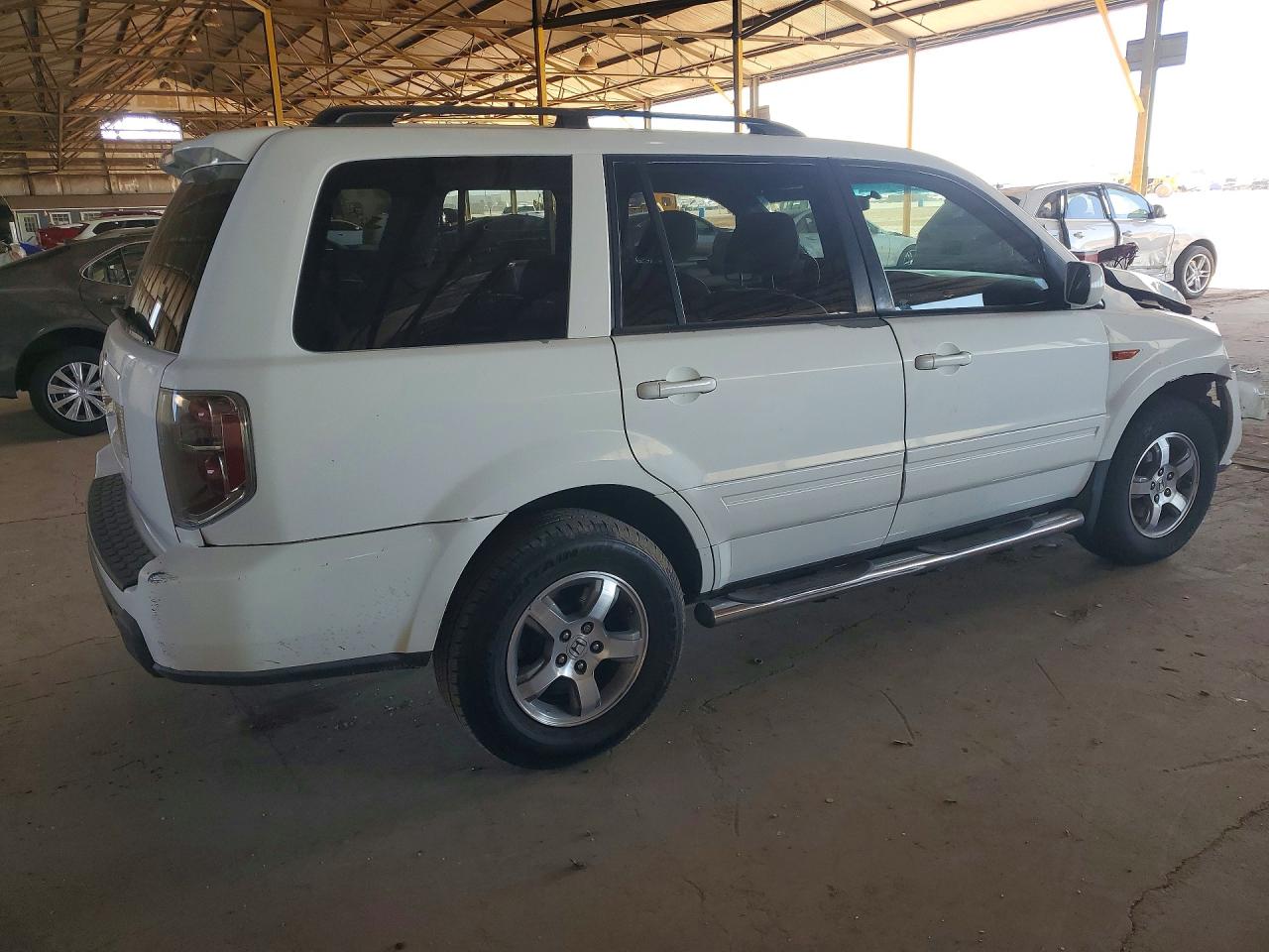 2007 Honda Pilot Exl White vin: 5FNYF28757B044781
