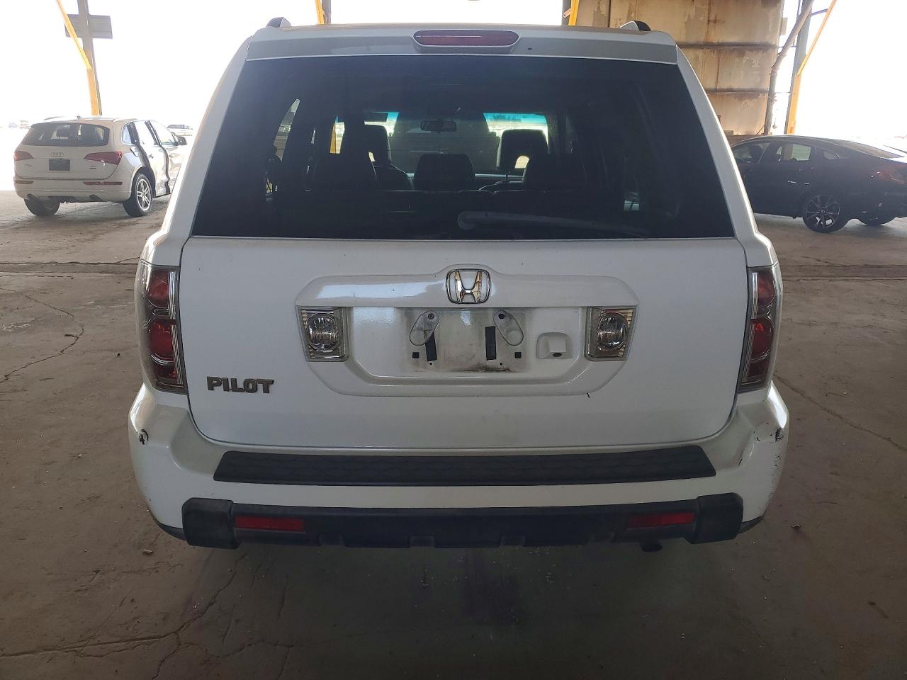 2007 Honda Pilot Exl White vin: 5FNYF28757B044781