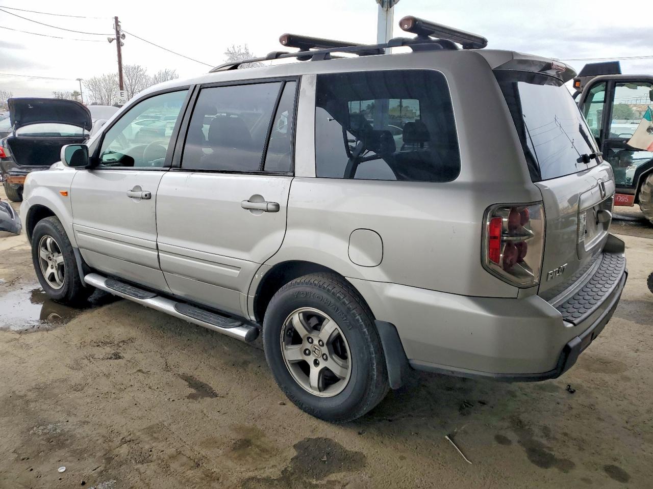 2006 Honda Pilot Ex Silver vin: 5FNYF28766B026773
