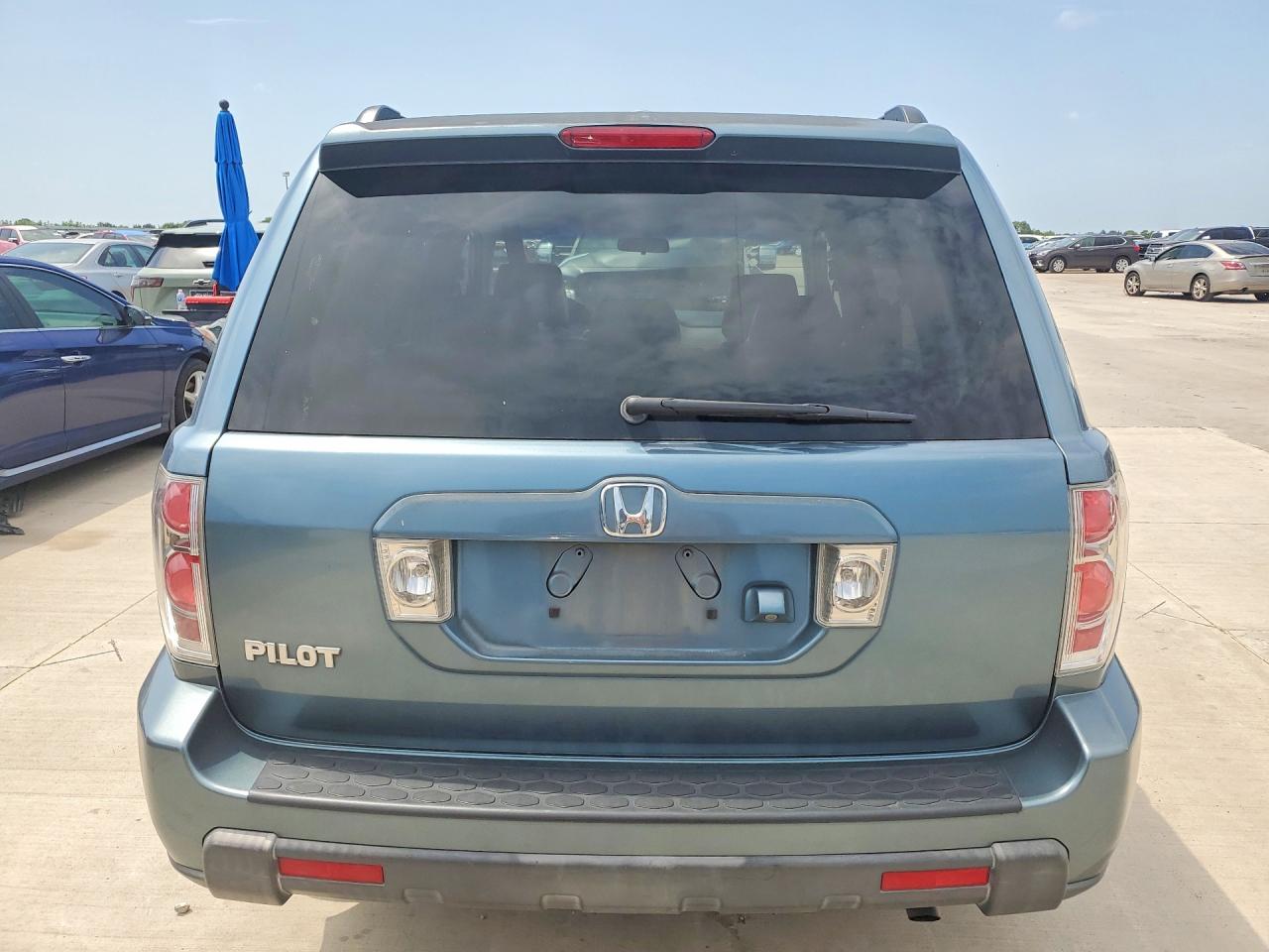 2007 Honda Pilot Exl Blue vin: 5FNYF28767B030968