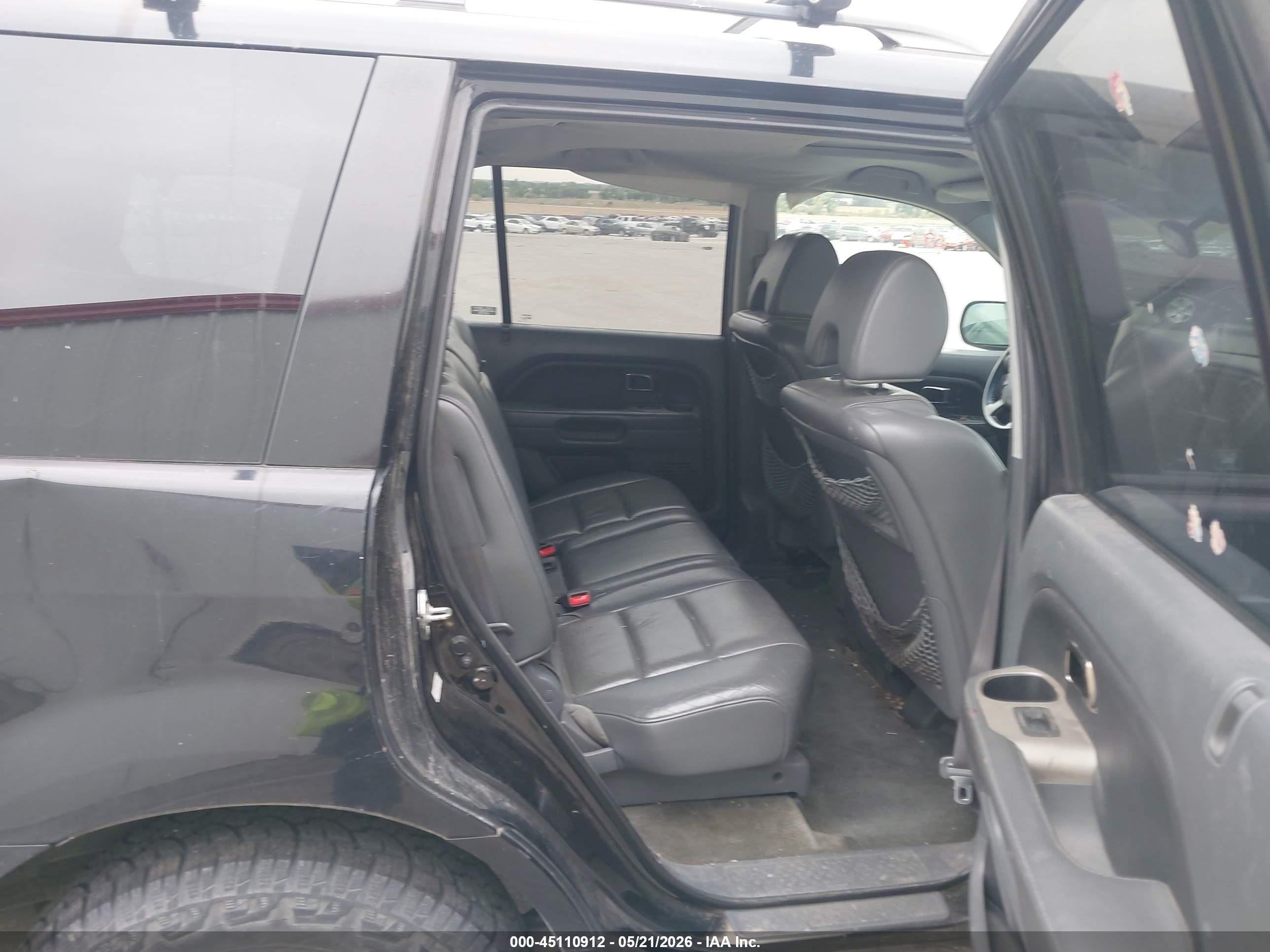 2006 Honda Pilot Ex-l Black vin: 5FNYF28776B003308